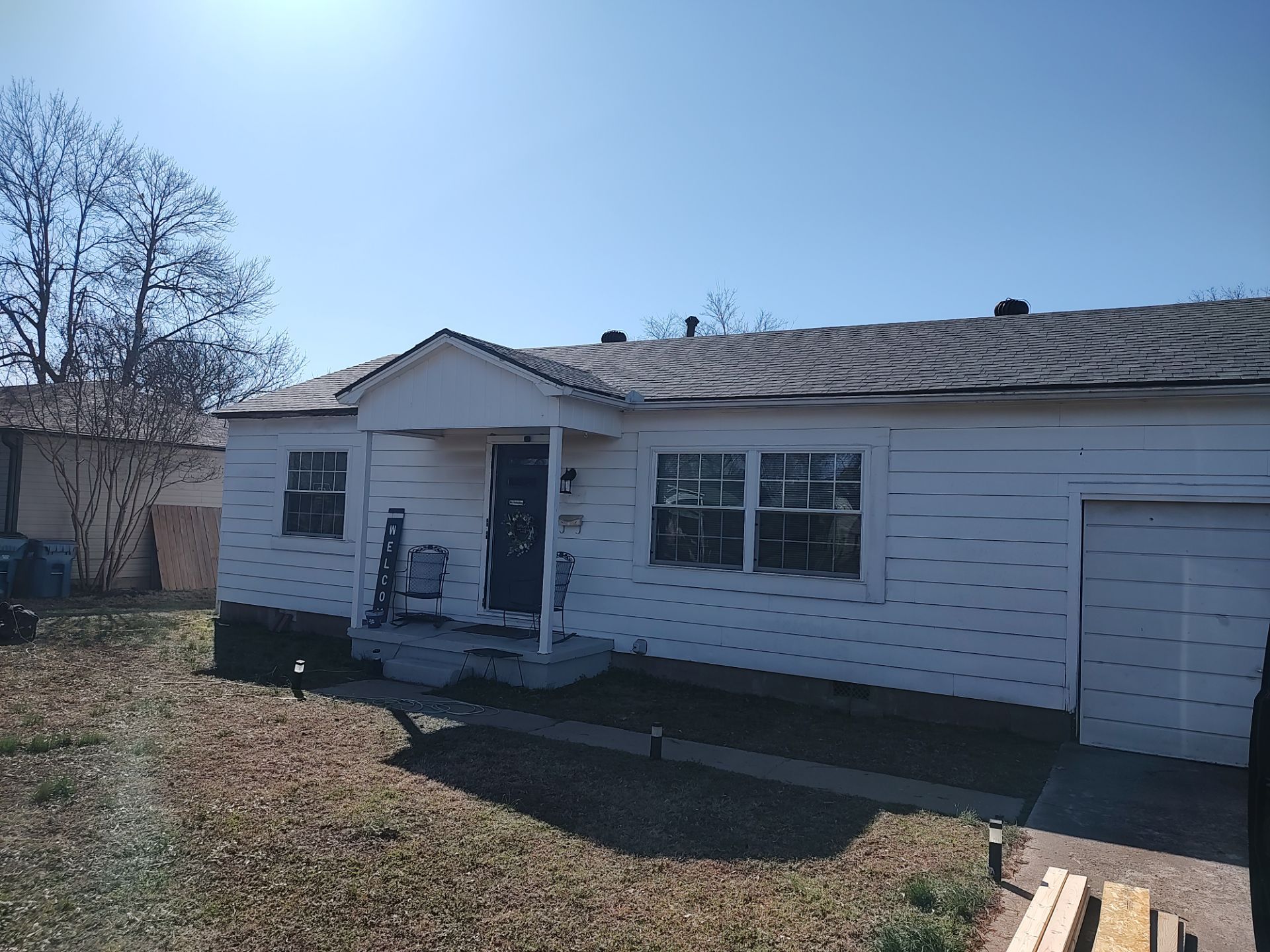 Storm damage restoration project by In & Out Construction & Remodeling, LLC