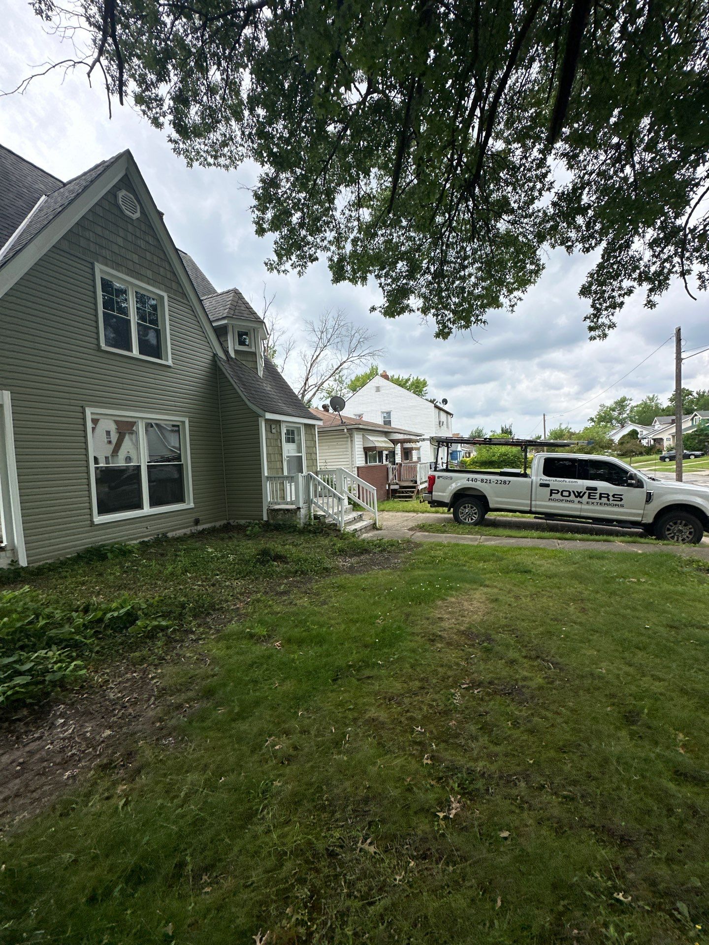 Project in Cleveland by Powers Roofing and Exteriors