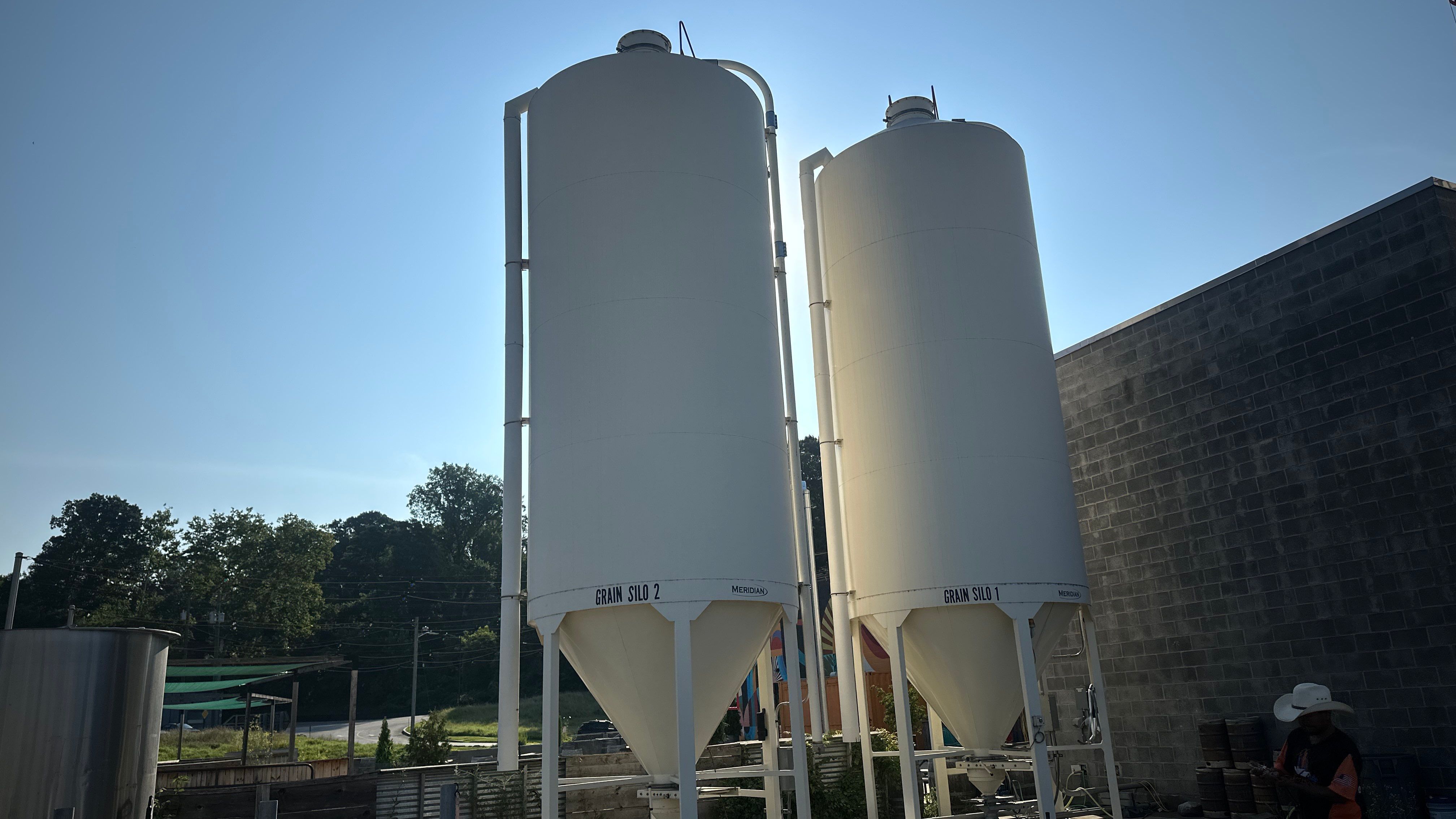 Industrial Storage Silo and Exterior Building Washing in Baltimore by Baltimore Pressure Washers Inc.