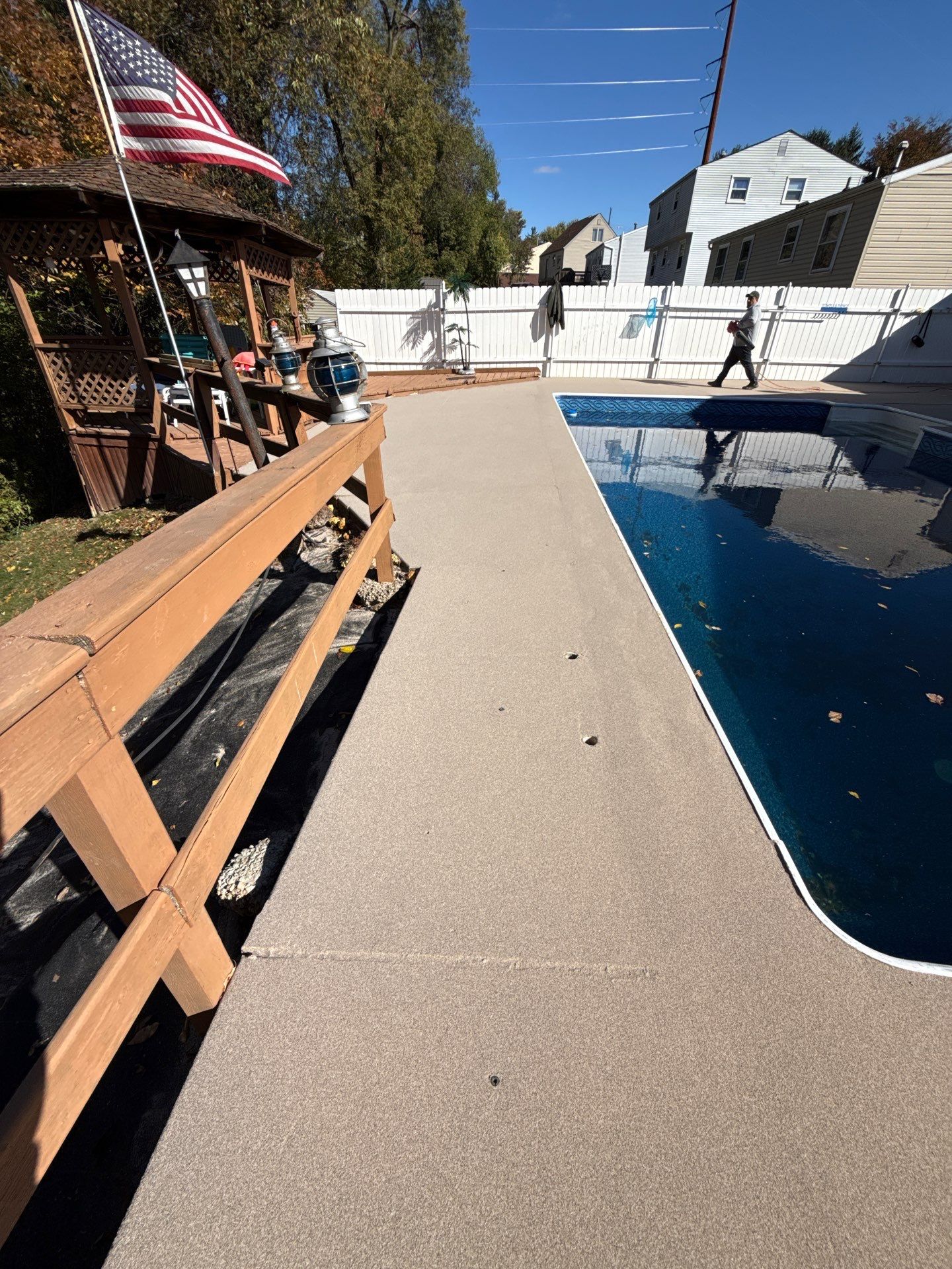 Davenport Pool Deck Project in McKees Rocks by Floors in a Day, Inc
