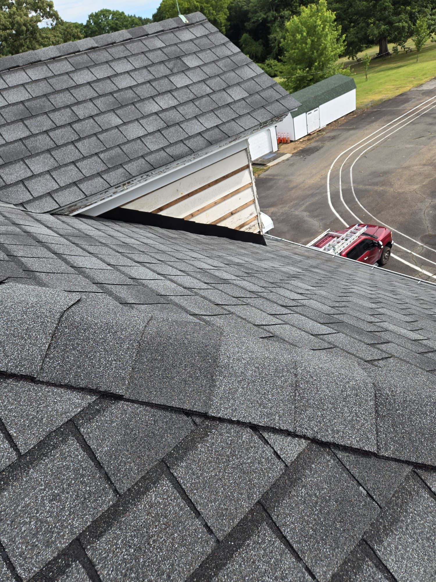 Church Roof Installation using GAF Slateline by ExteriorPros