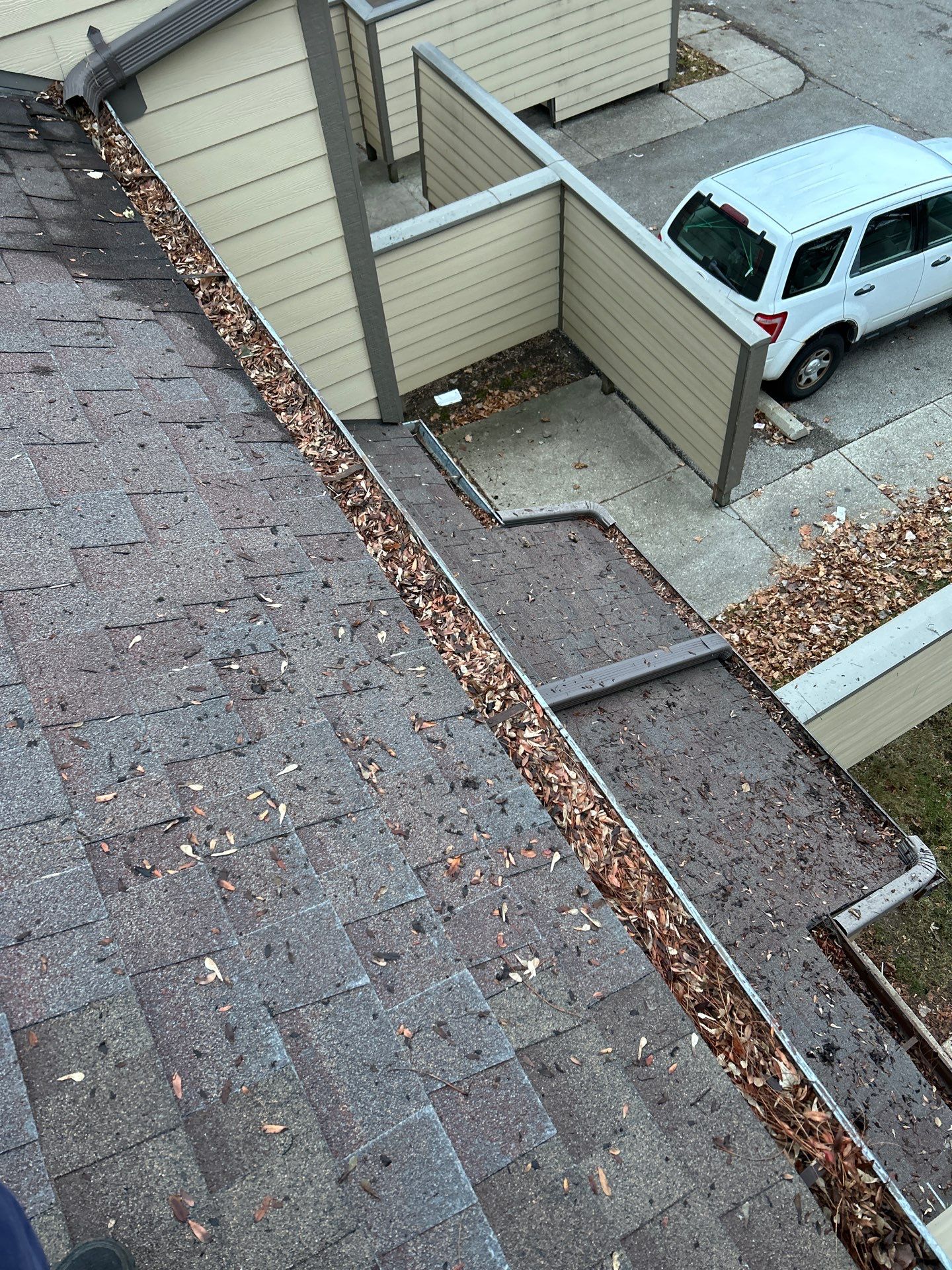 HOA gutter cleaning before