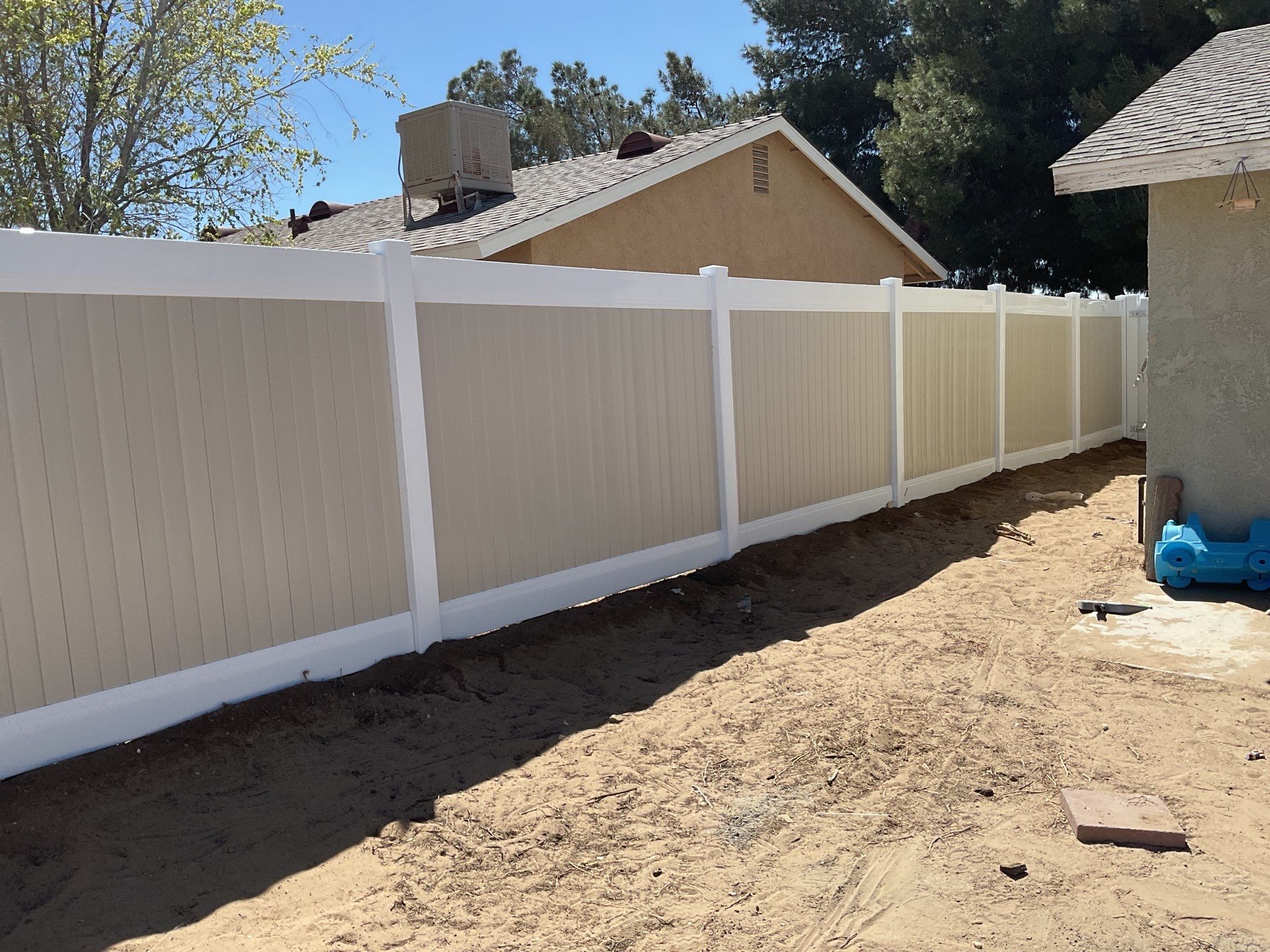 Fence Installation using Vinyl by Fence Guys Inc.