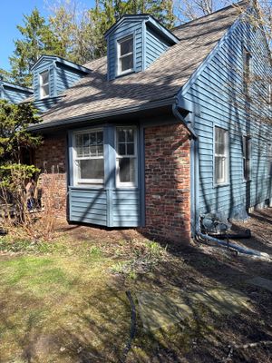 Blue gutter job in East Lansing