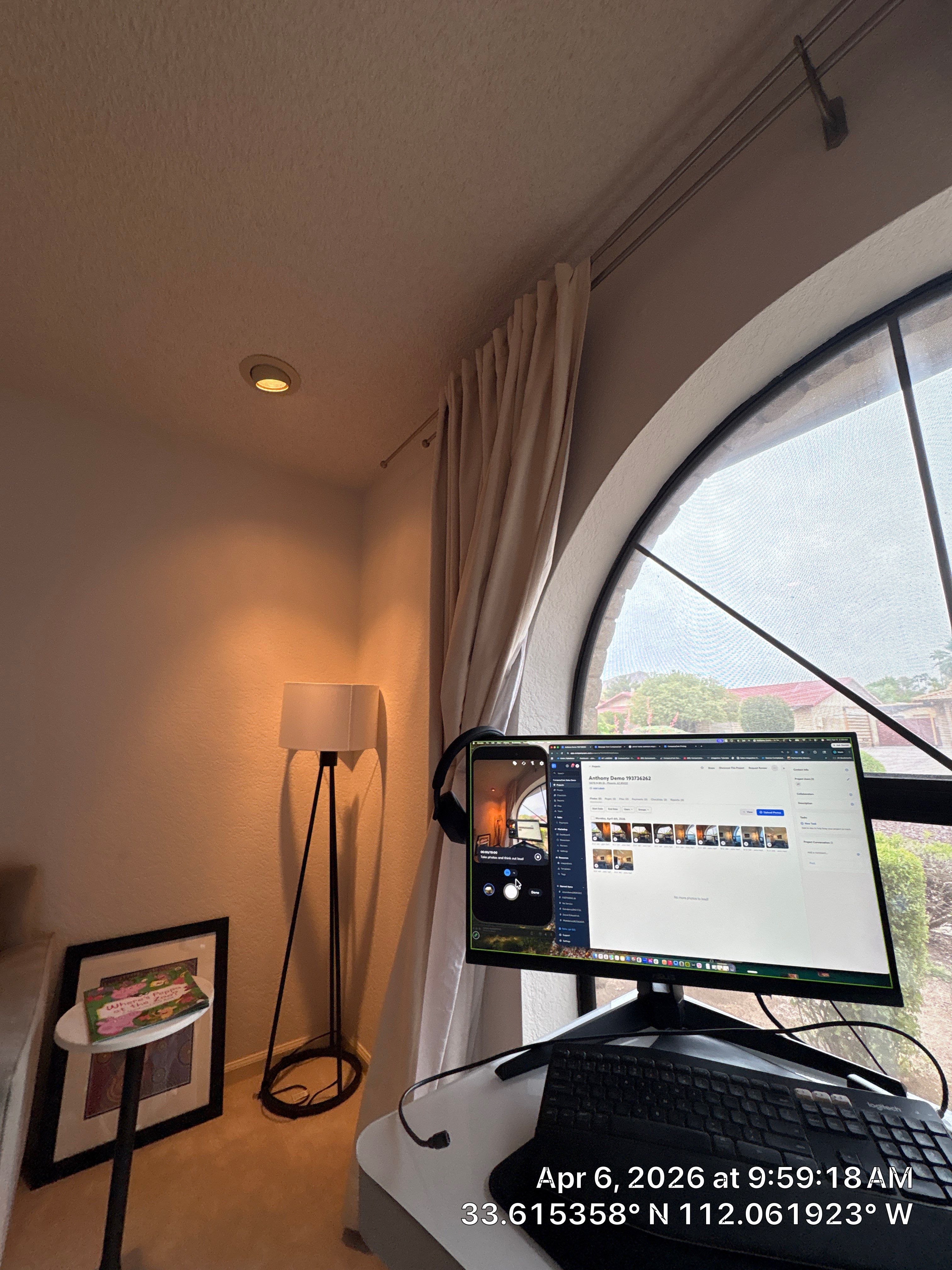 Phoenix Home Office & Living Room Renovation by CompanyCam Sales Demo