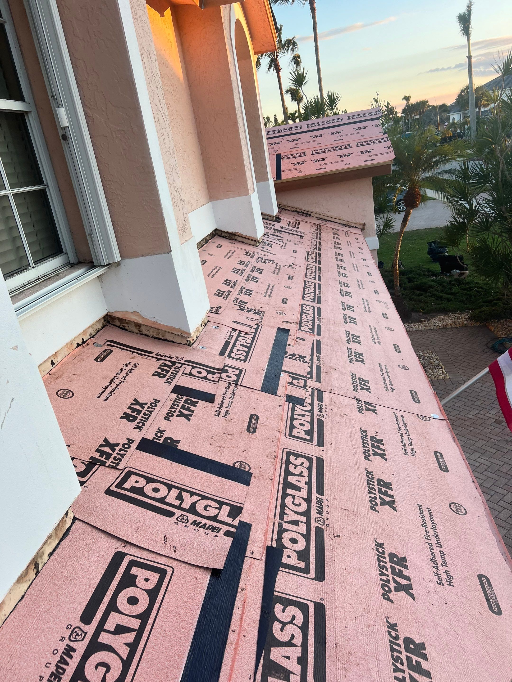 Residential Roofing Installation using 1" Nail strip metal roof by BLUES BROTHERS ROOFING
