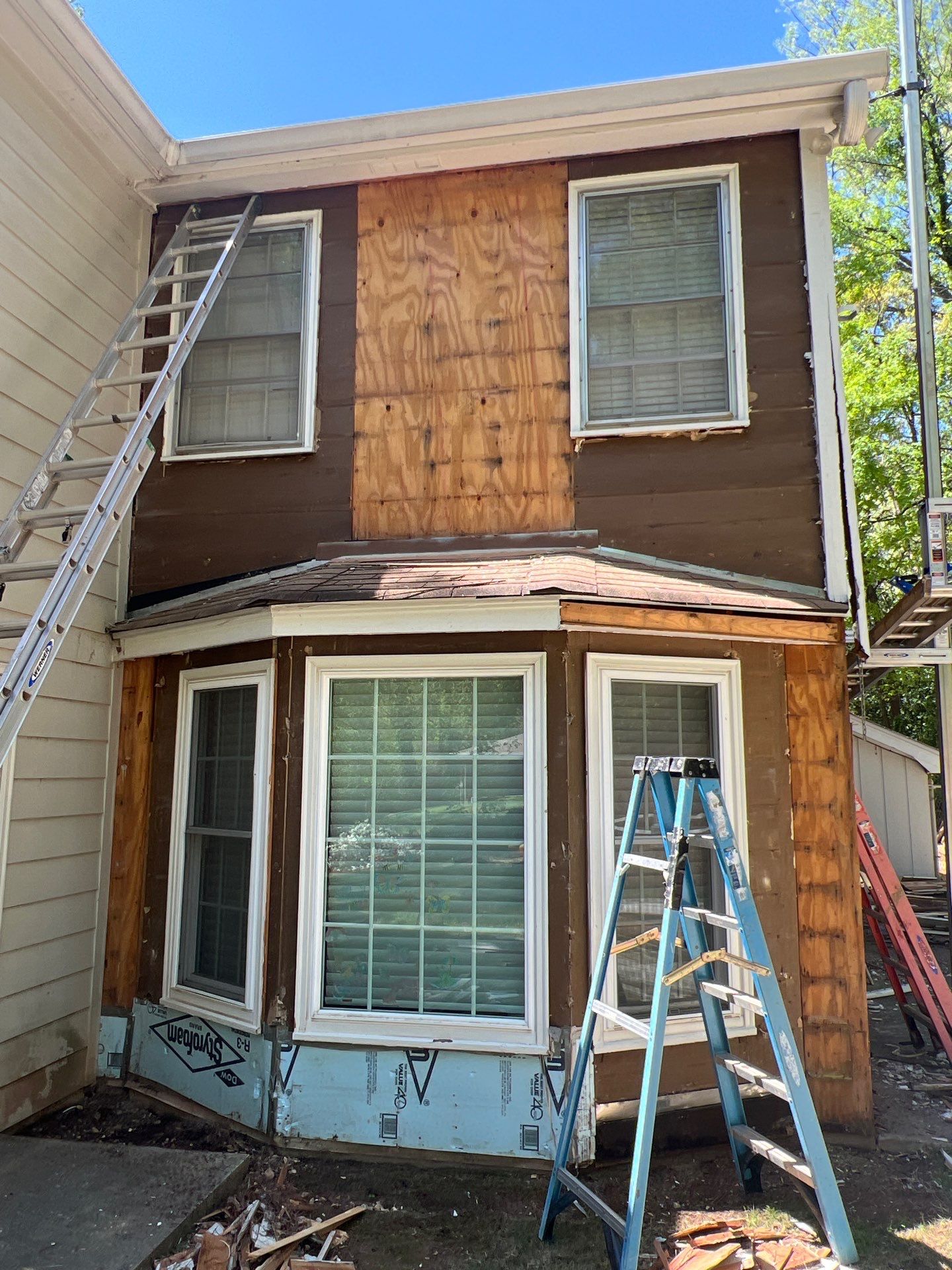 Atlanta, GA Rotten Wood Replacement, James Hardie Siding Install, Exterior Painting, and Door Replacement by Nelson Exteriors 