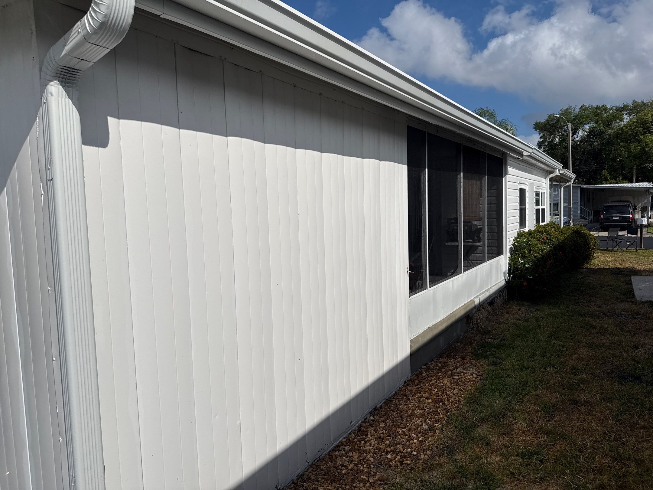 Mobile Home Soft Wash & TPO Roof Cleaning in Leisure Lake Mobile Home Park – Palmetto, FL by Sunshine AquaWash