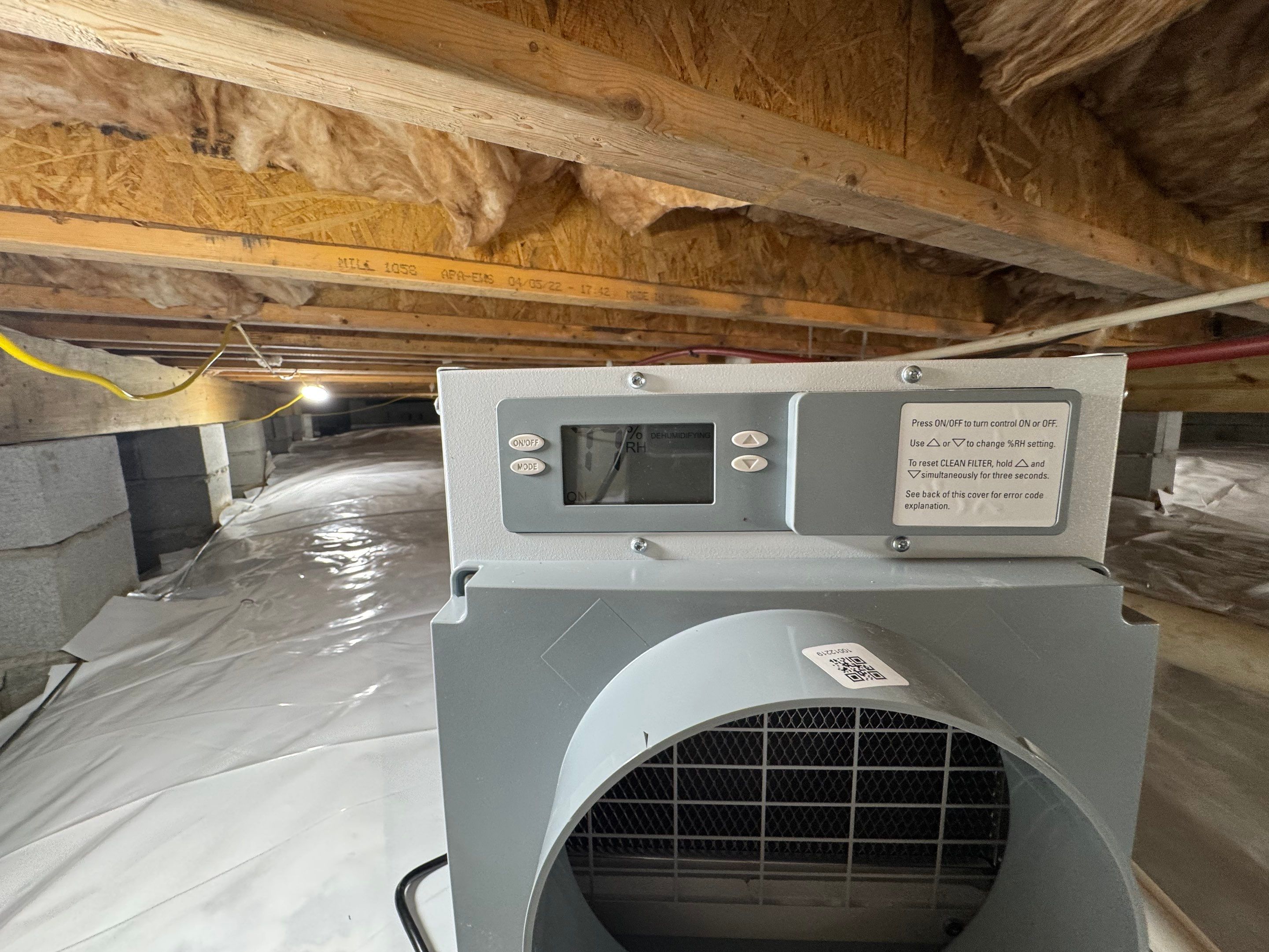 Project in Franklin by Patriot Crawl Space Repairs