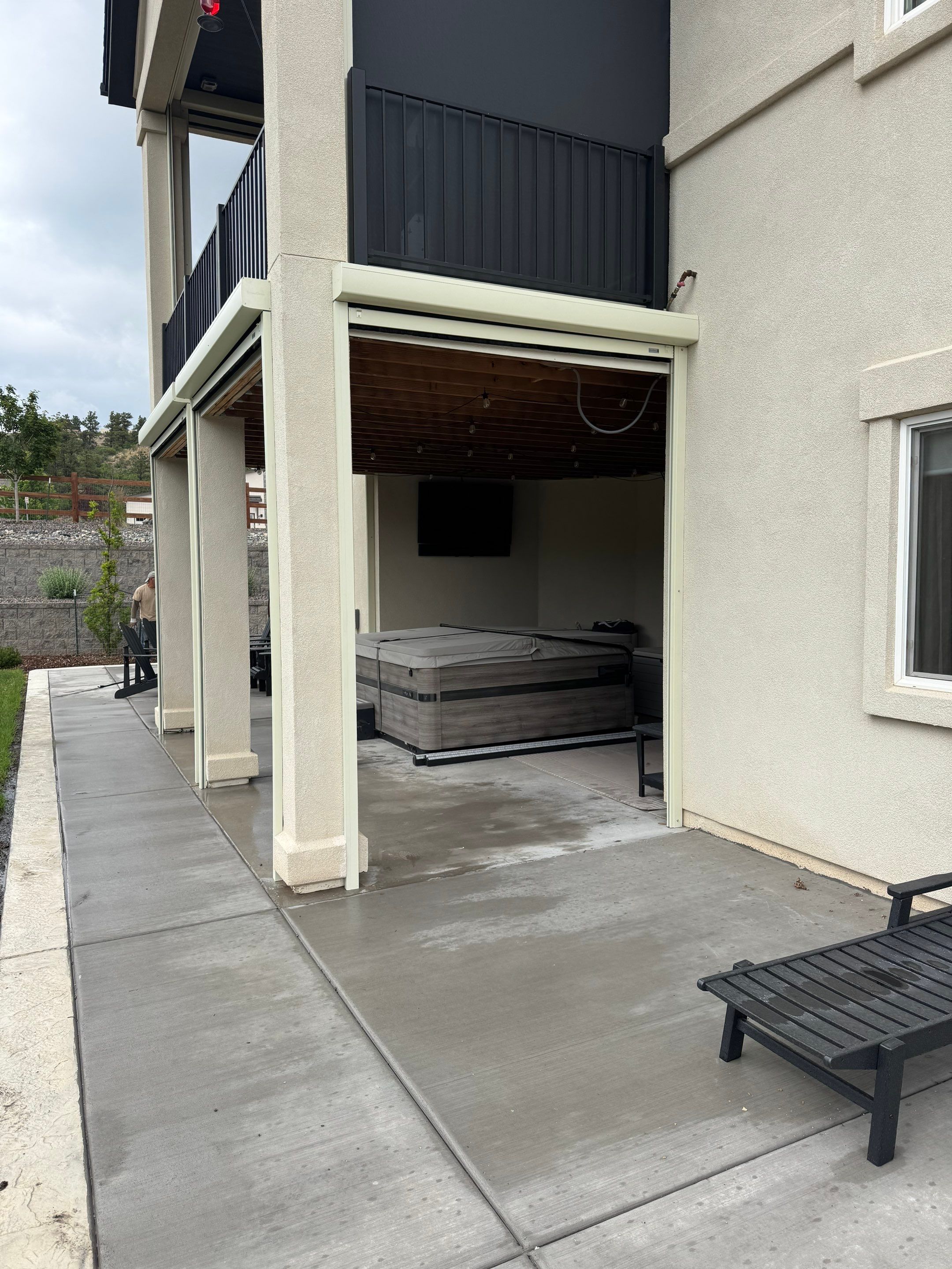 Motorized Screens using Progressive MagnaTrack Screens by Outdoor Solutions Colorado