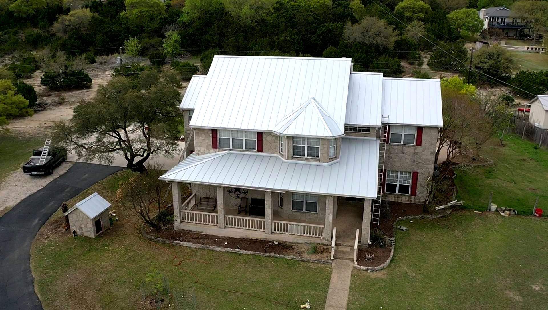 Residential Metal Roof Installation using McElroy Metal by Premier Roofing and Contracting