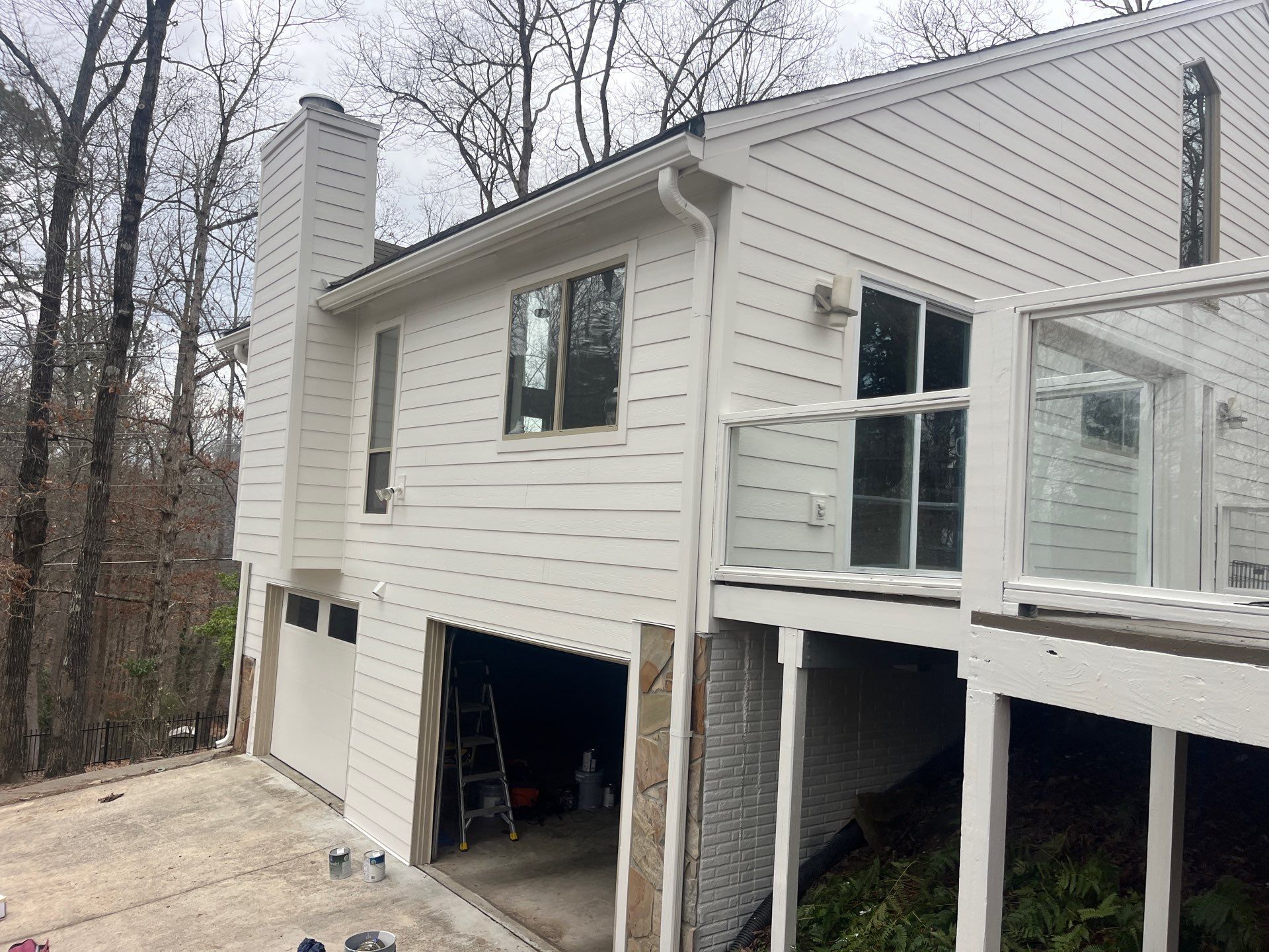 Siding, Fascia, Soffit, Rotten Wood, and Door Replacement on Marietta, GA Home by Nelson Exteriors
