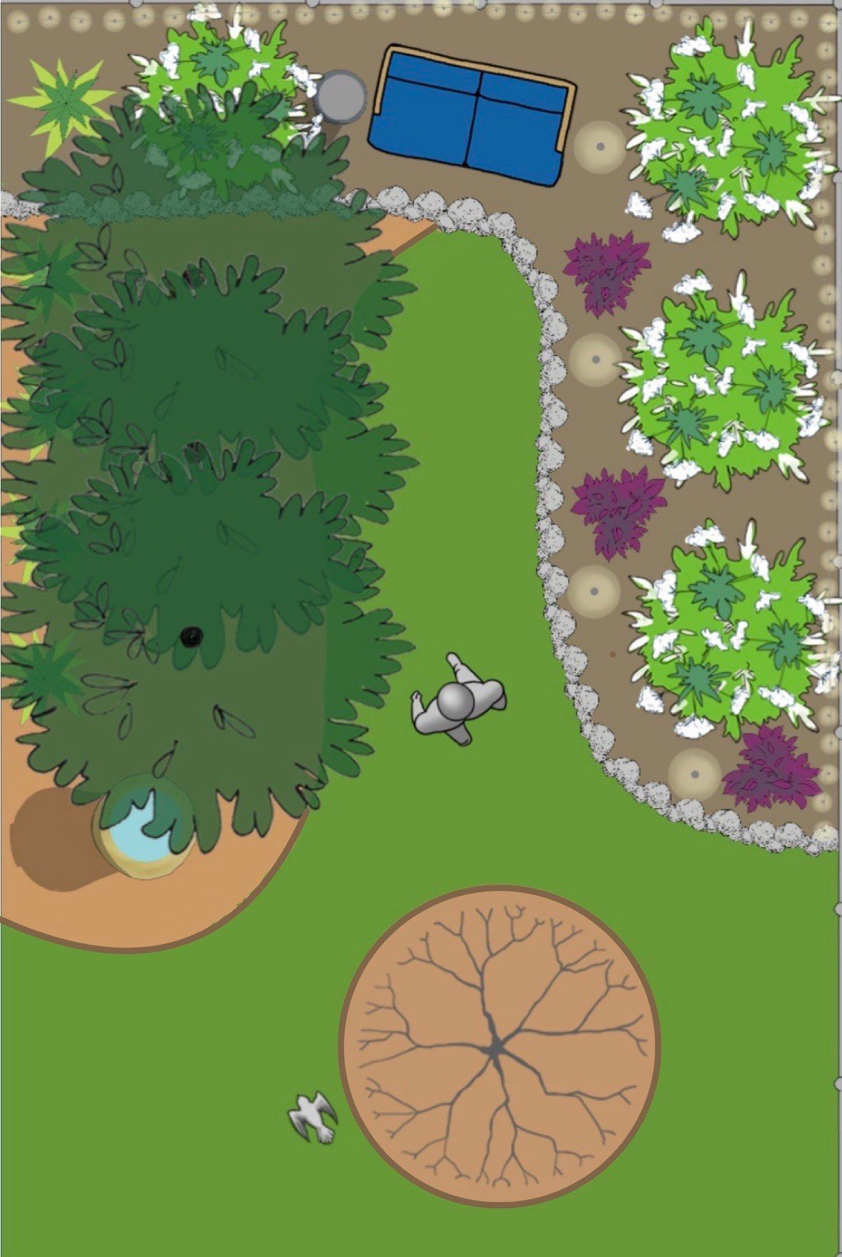 Backyard Install by Elm Rose Gardens