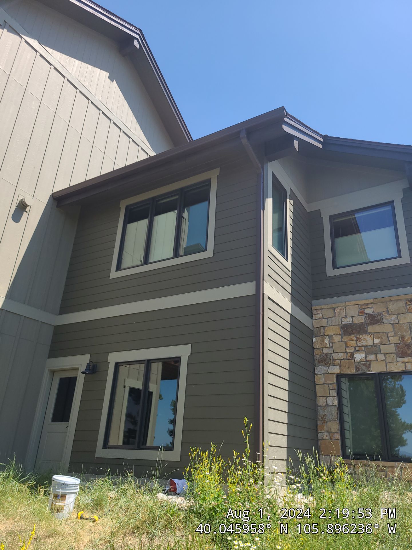 Exterior Painting Using Stain by Wheatley Creek Services