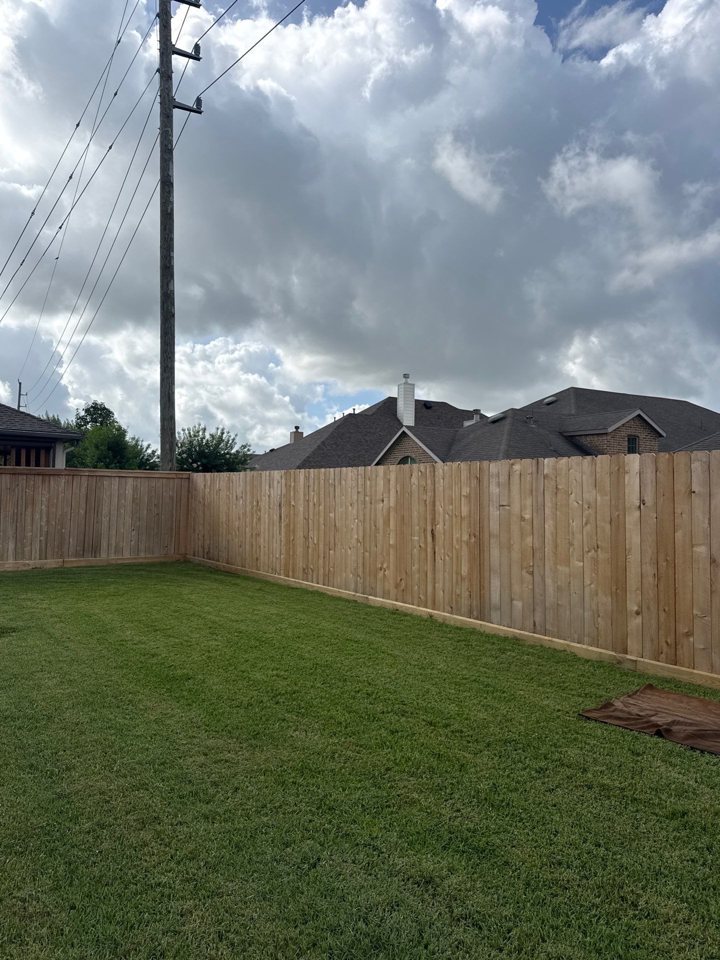 Fence Staining by Cypress Curb Appeal Services
