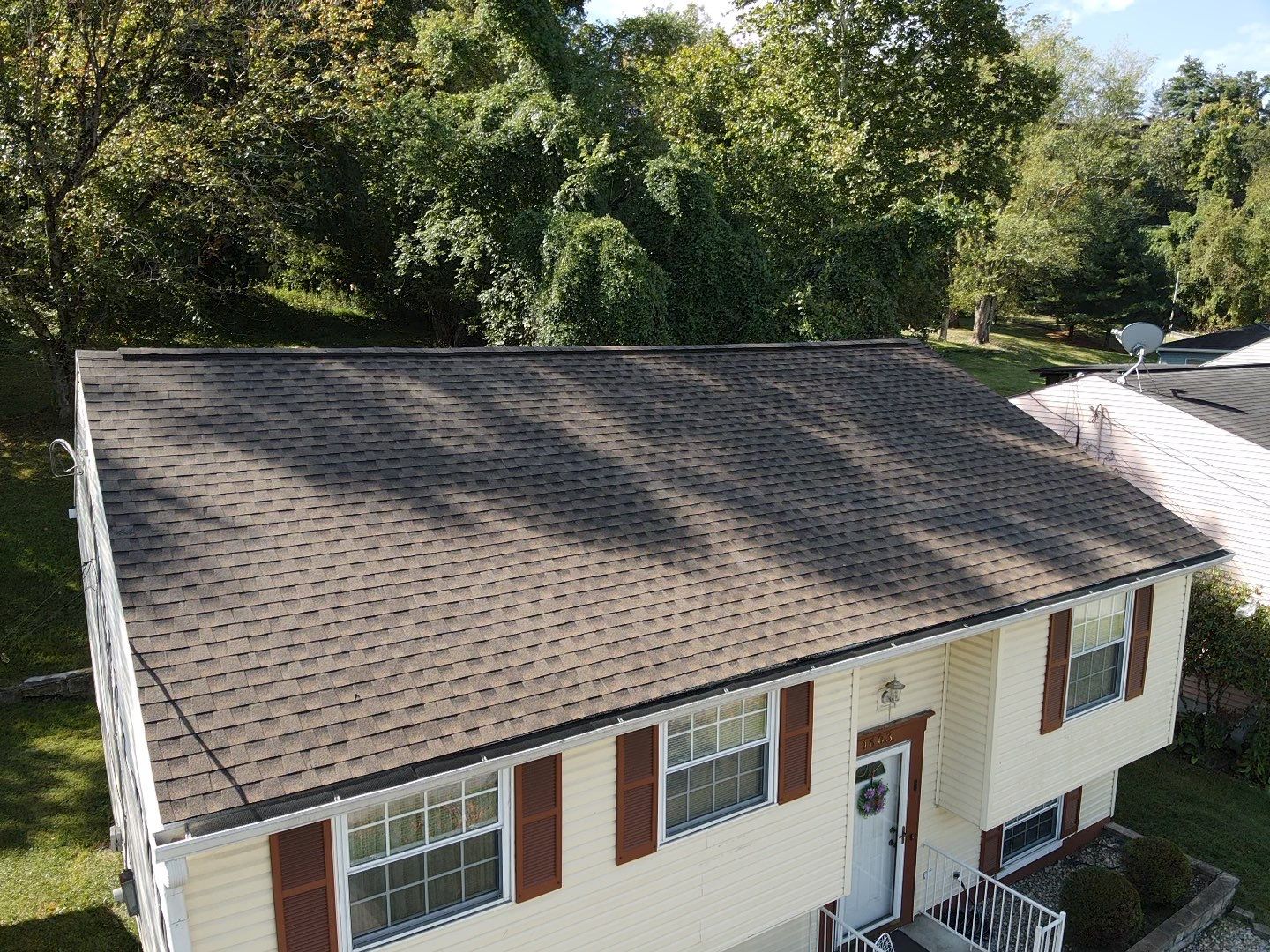 Residential Roofing Installation using GAF Timberline HDZ Barkwood by Rainstoppers Roofing