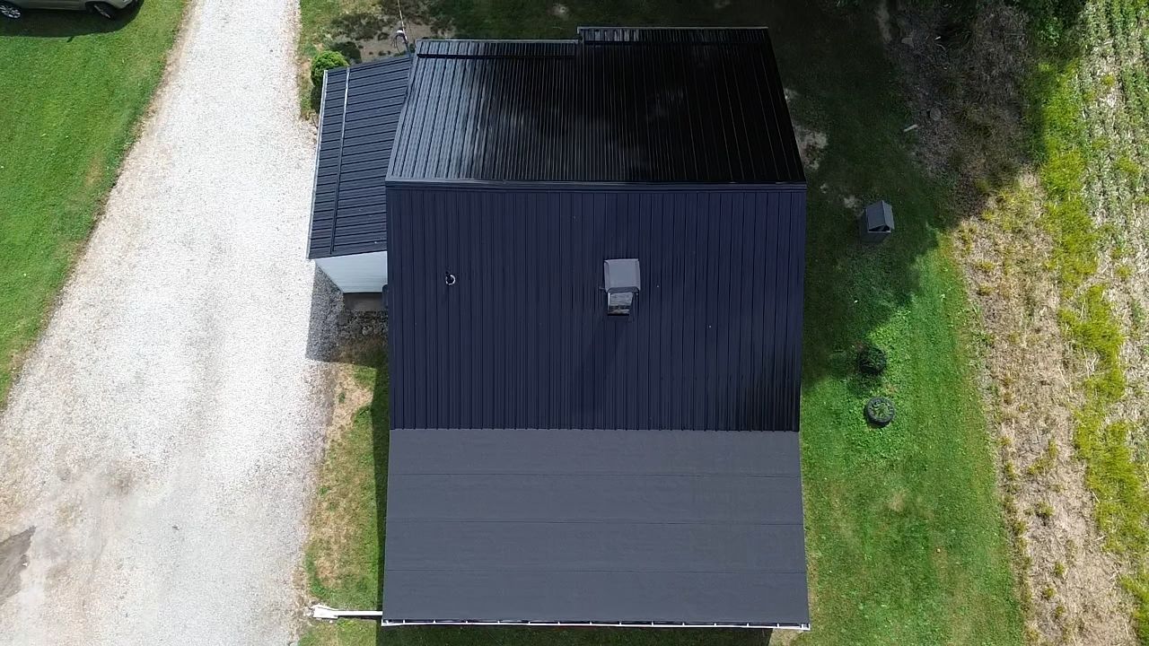 Alpha Rib, Color, Black by Eagle Eye Roofing