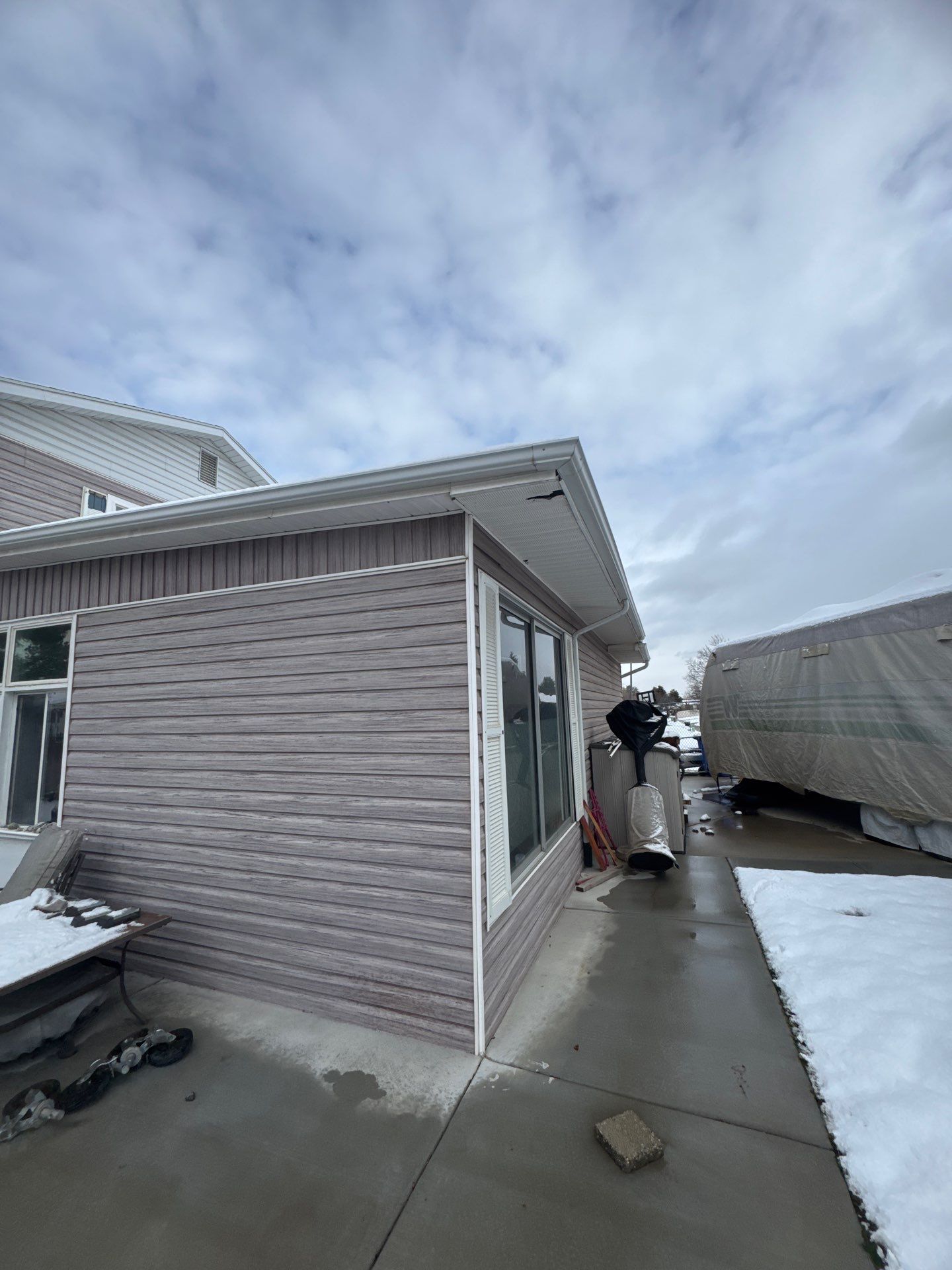 Project in Cottonwood Heights by Master Rain Gutters.