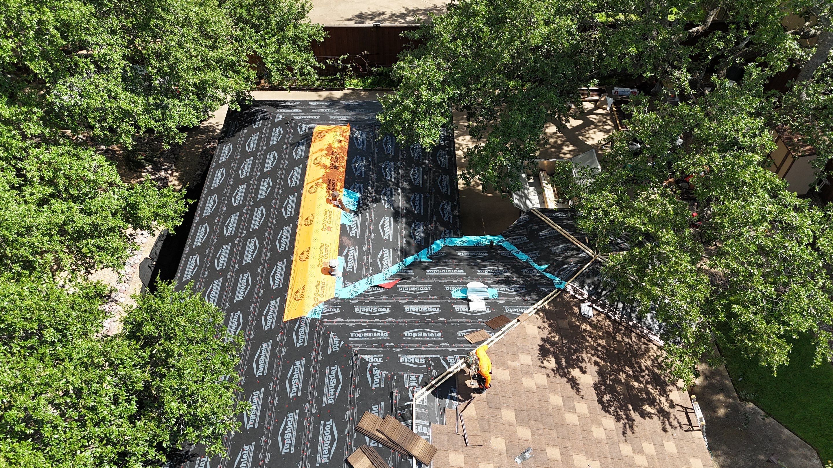 Decra Shake XD Install and Full General Contracting project in one of Arlington's beautiful communities by First United Roofing & Construction