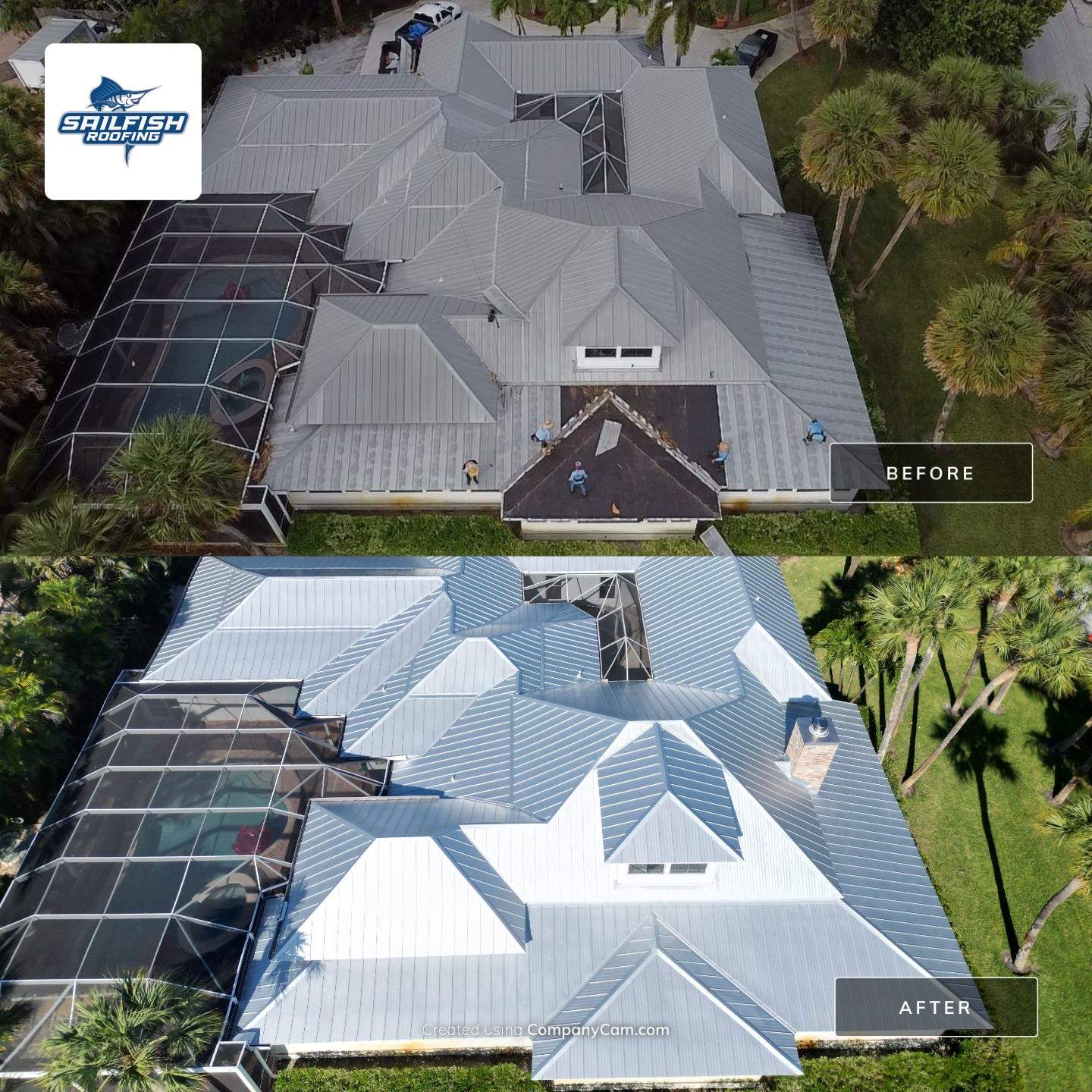 Standing Seam Metal Roof Replacement by Sailfish Roofing