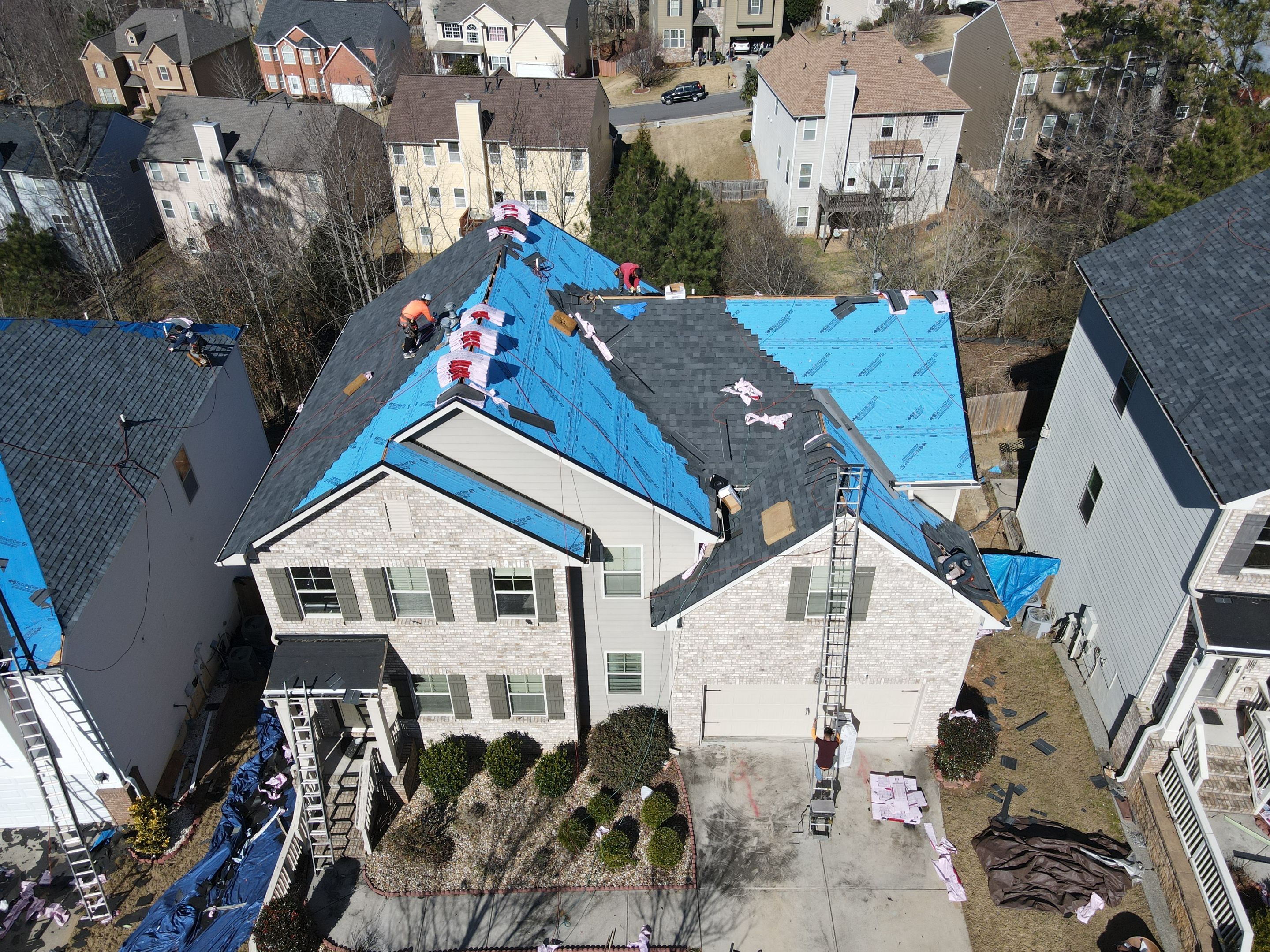 Residential Roofing Installation using Owens Corning by Inspector Roofing and Restoration