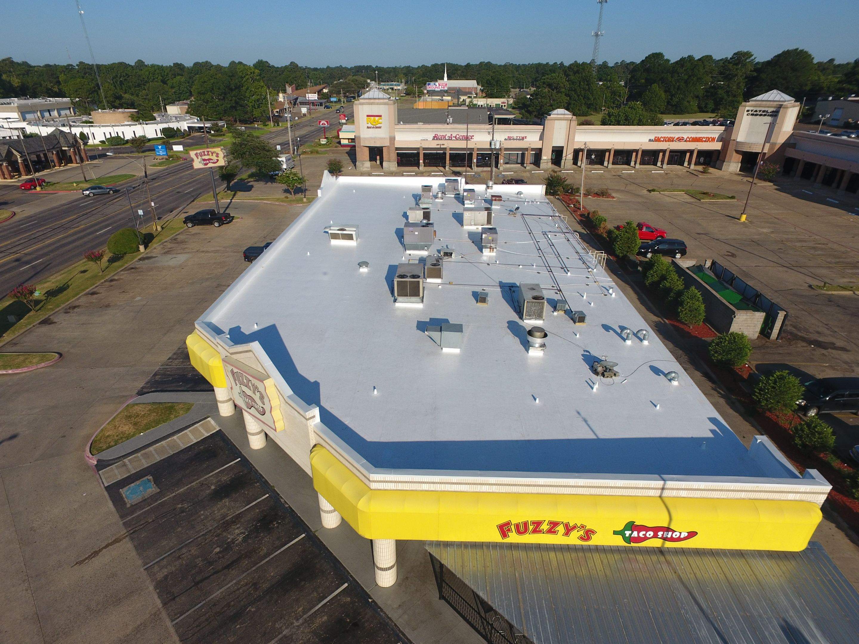 Commercial Roofing Installation using 50 mil PVC by Hostetler Roofing