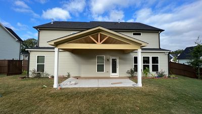 Custom Covered Porch Construction with Finished Wood Ceiling in Acworth
