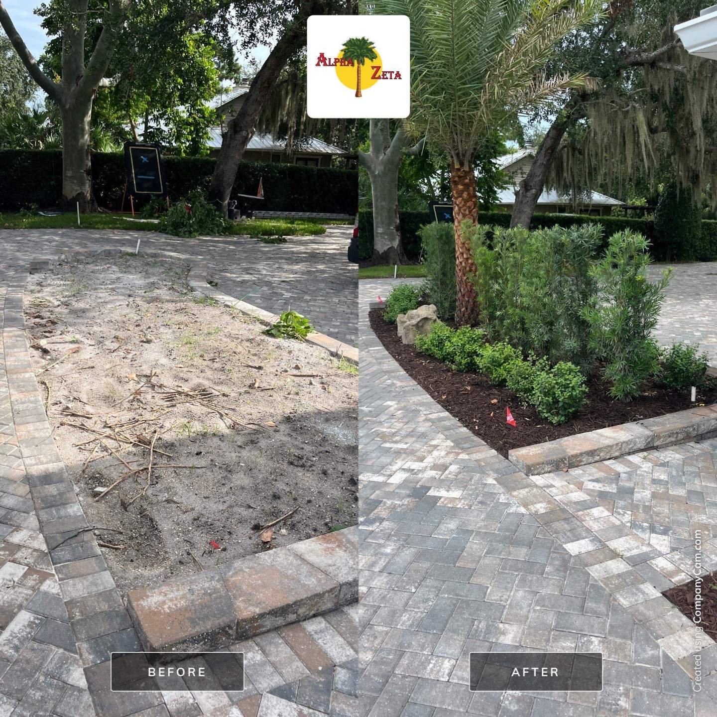 “Tropical Tranquility: Palm City Paradise” by Alpha Zeta Enterprises Inc