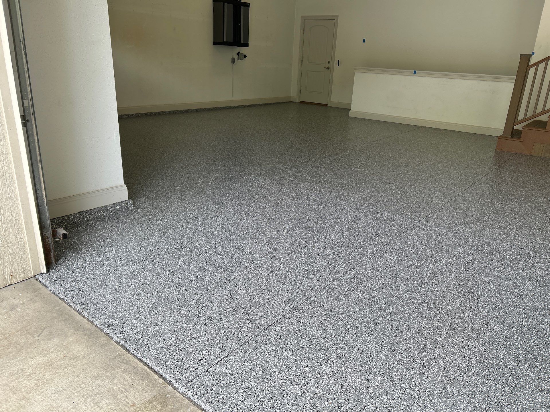 Smoke Concrete Coating in Elkhart! by Innovative Spaces / Innovative Concrete Coatings