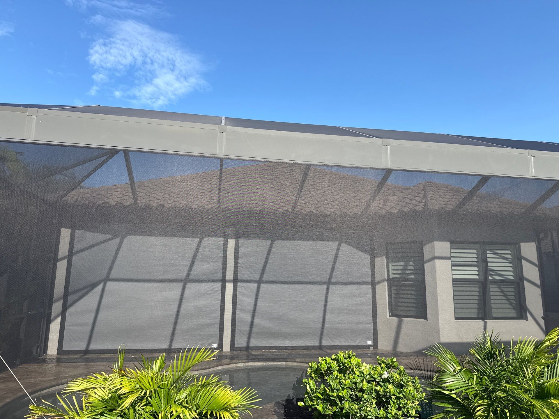 Concrete Tile Roof, Paver Driveway & Lanai Cleaning – Artisan Lakes Esplanade, Palmetto, FL by Sunshine AquaWash