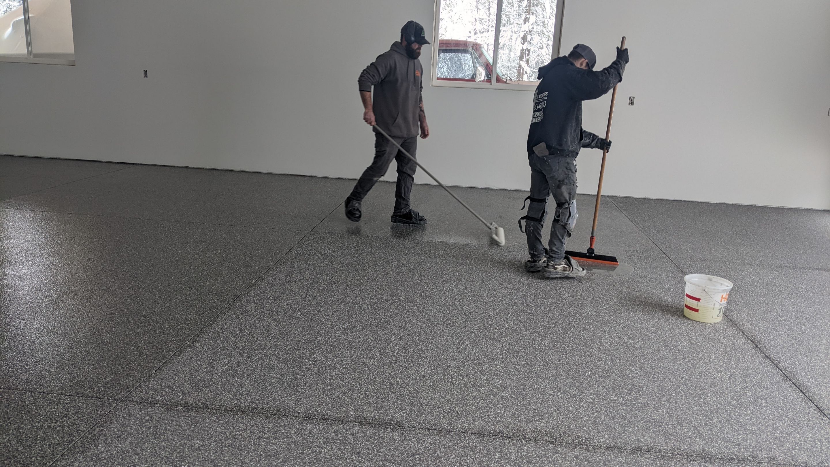 Garage Transformation using Silver Creek by Croc Coatings, LLC
