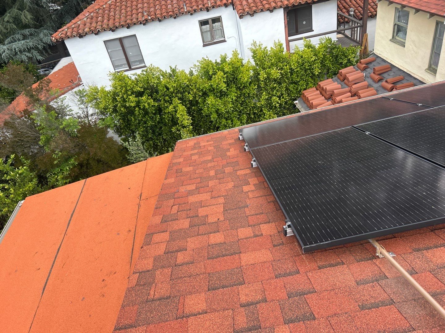 Spanish-Style Roof Replacement with Integrated Solar in Altadena by Reliable Roofing San Diego Inc.