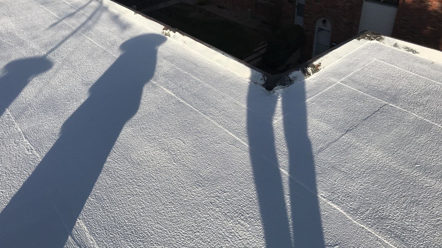 Commercial Roofing Installation using Gaco Silicone Coating  by A to Z Roofing