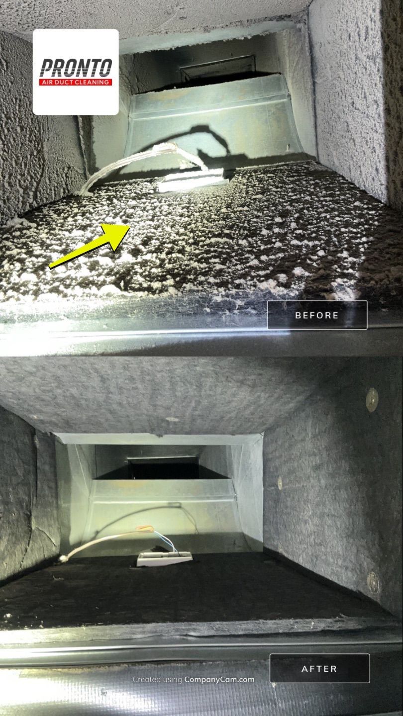 Air duct cleaning using Hypervac by Pronto Air Duct Cleaning