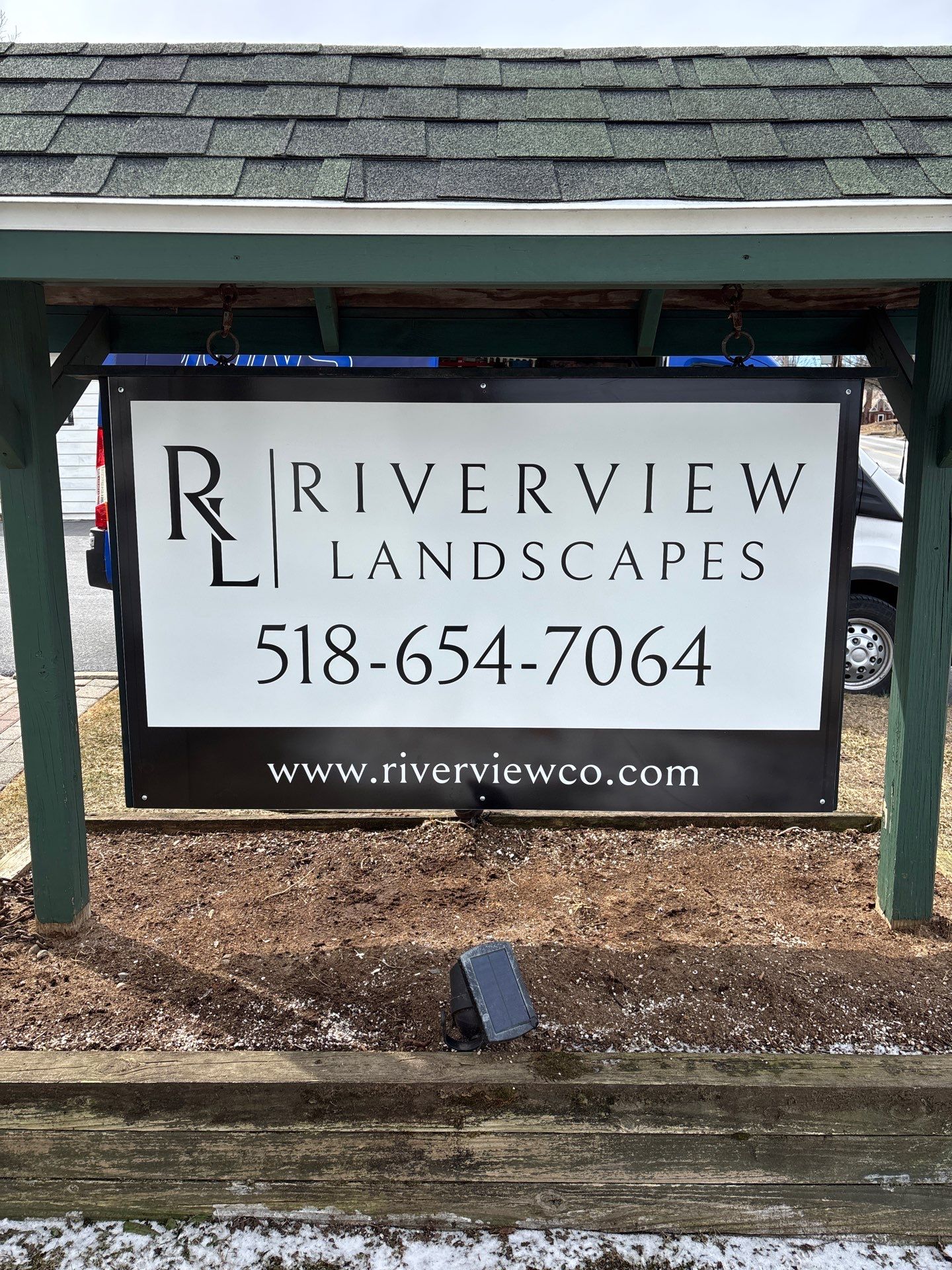 Riverview Landscapes Sign Installation in Corinth by FASTSIGNS of Saratoga Springs