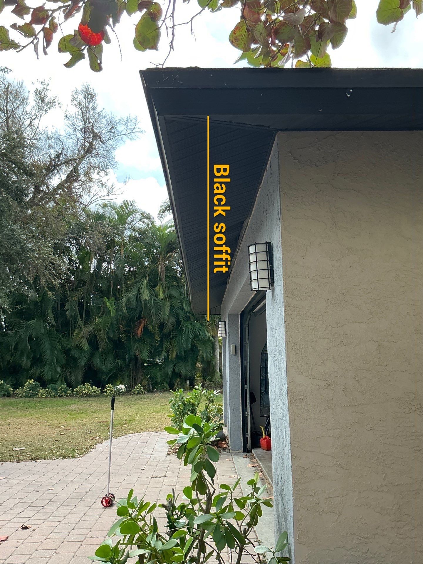Gutter Repair Service in Sarasota FL - Black Soffit by Gutter Professors
