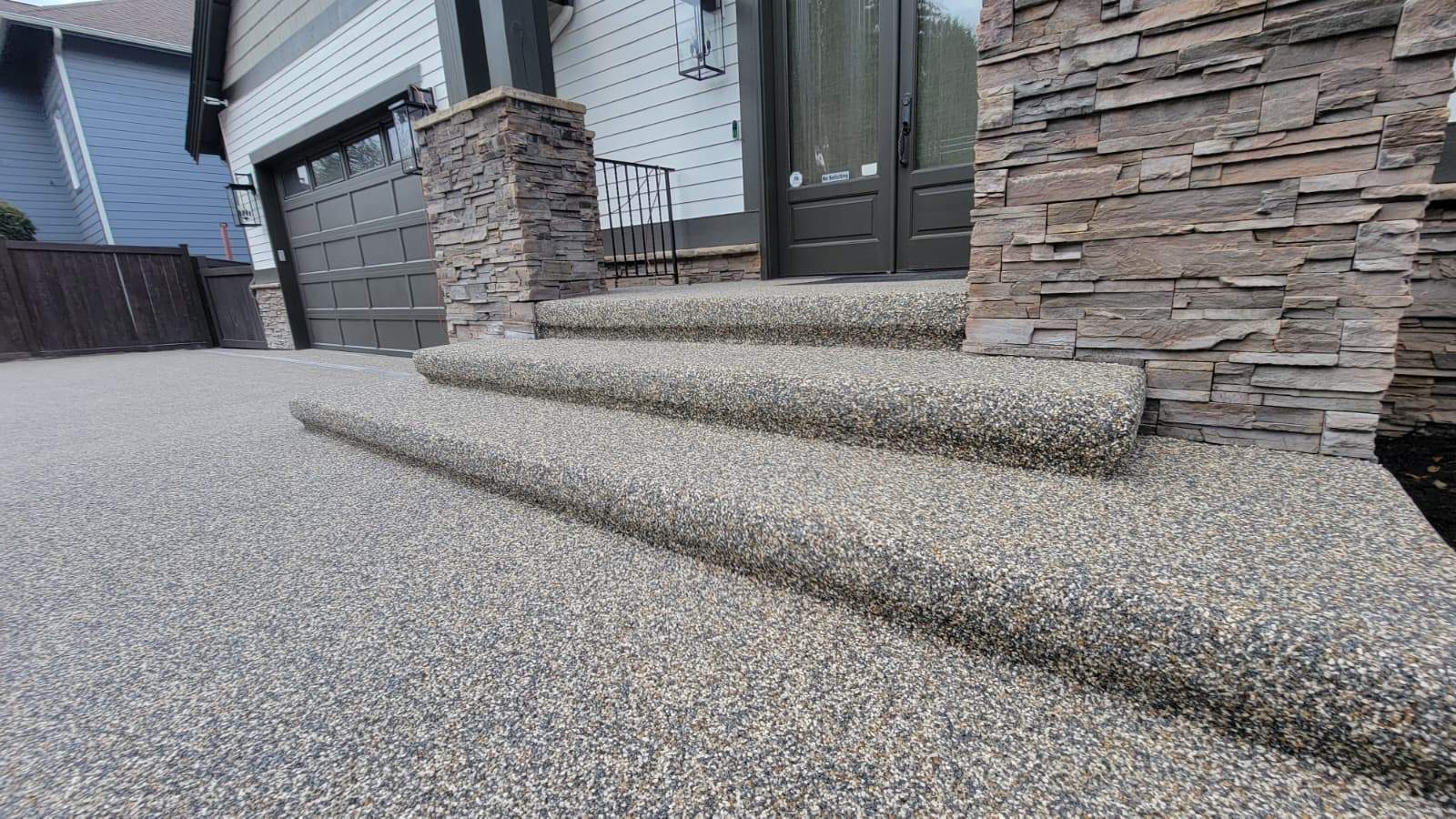 Big Sur Vuba Driveway by Concrete Coating Experts Inc.