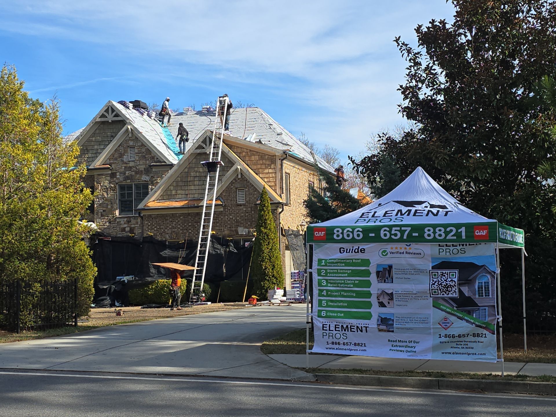 GAF Timberline HDZ in Charcoal by Element Pros Roofing, LLC