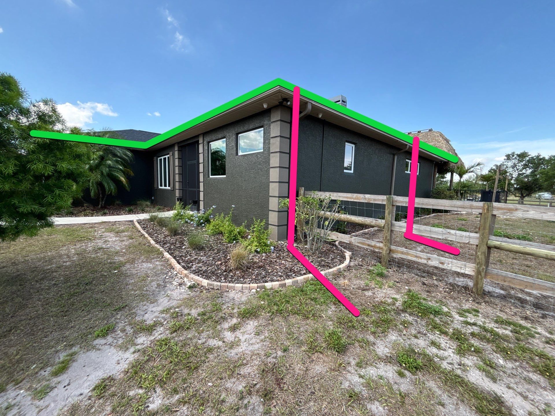  7-inch White seamless gutters and downspouts in Myakka City FL by Gutter Professors