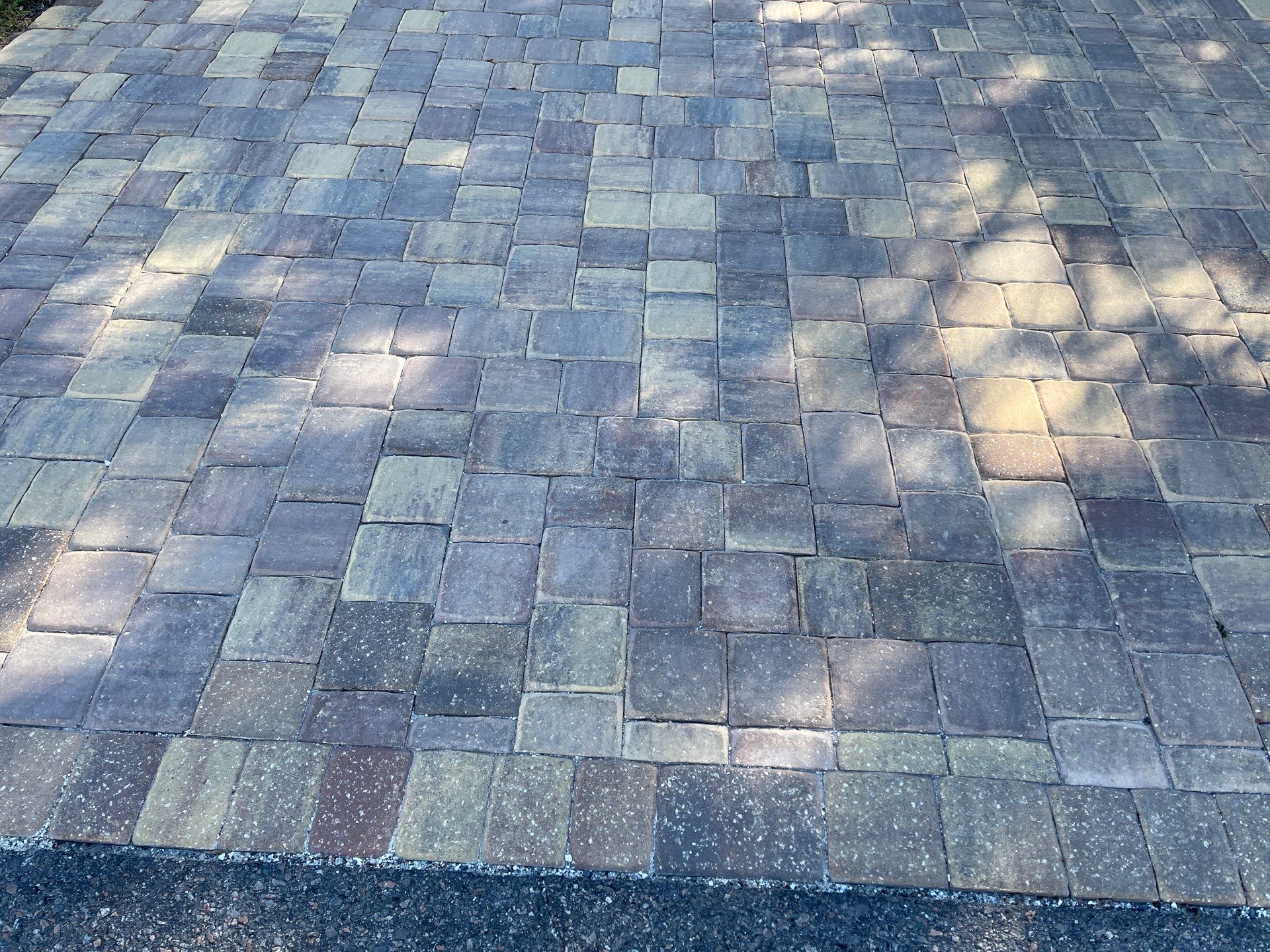 Paver Driveway using Wet Look TopCoat by DuraSeal