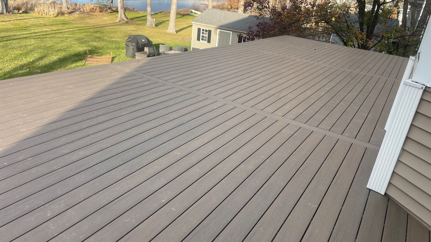 Deck Resurface + Extension  in Randolph by deck guardian