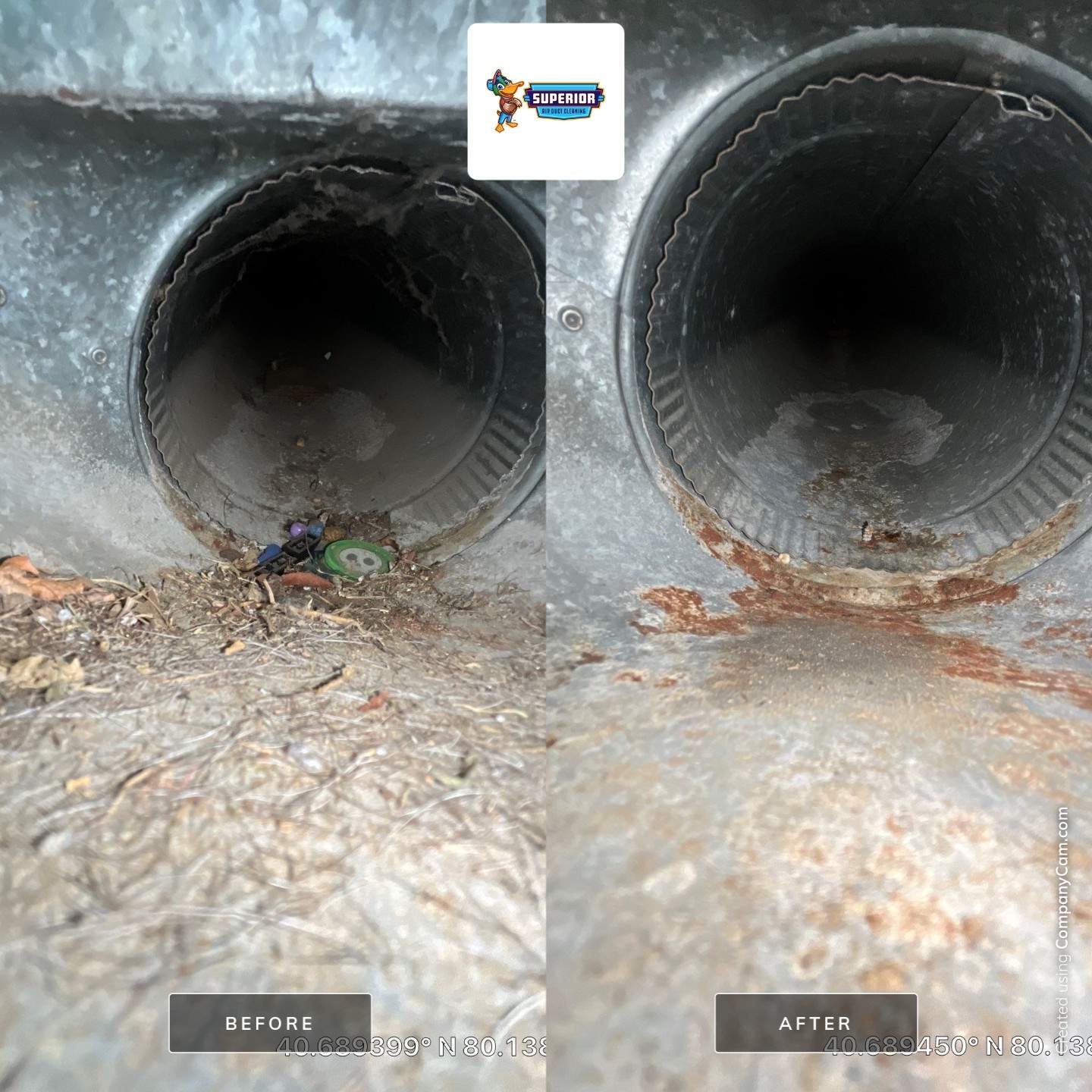 Air Duct Cleaning With a Vacuum Truck in Cranberry Township, PA by Superior Air Duct Cleaning