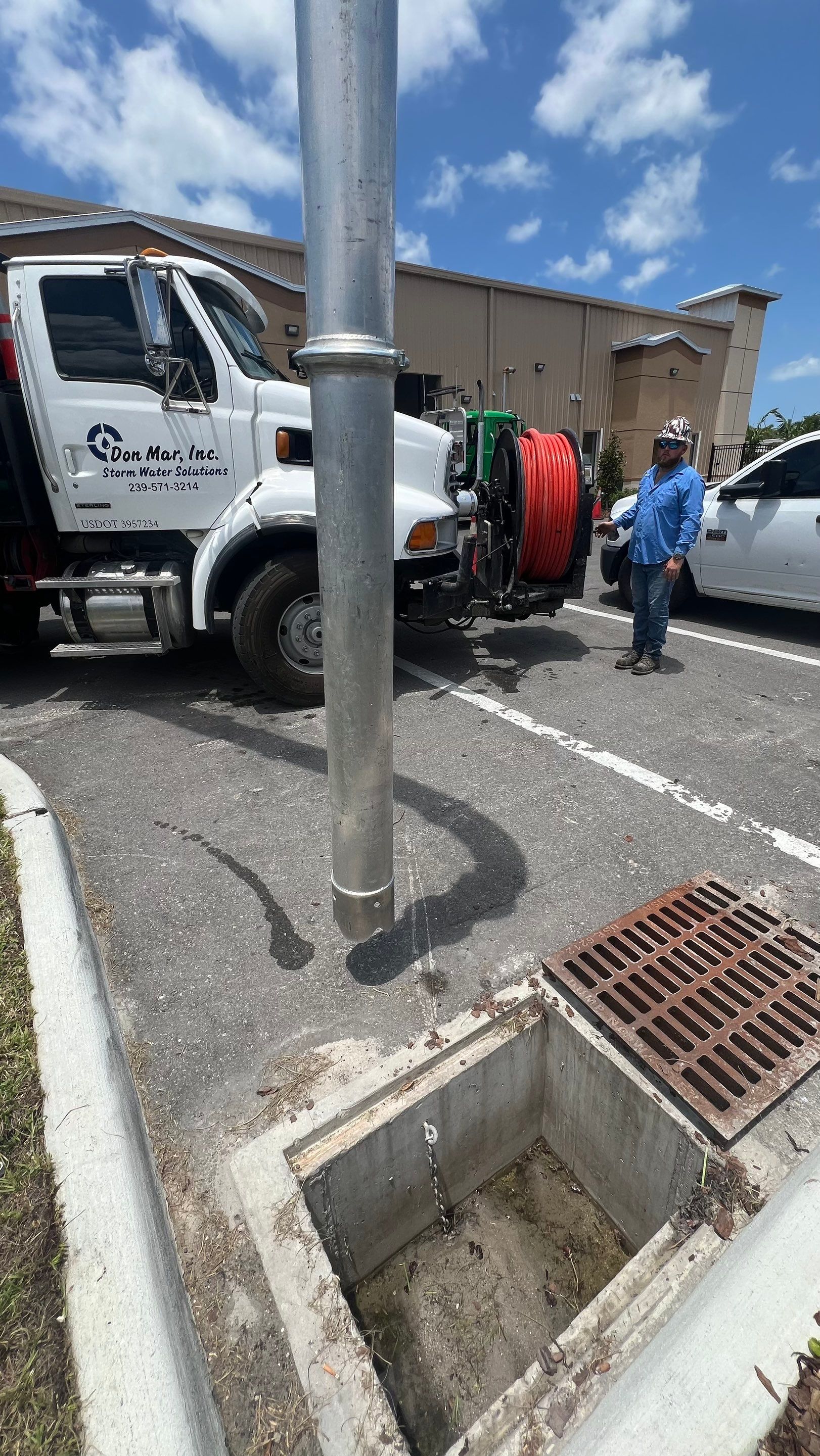 Naples Sunbelt Stormwater Catch Basin Cleaning by APS Power & Water