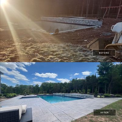 Stamped Pool Deck in Neiffer