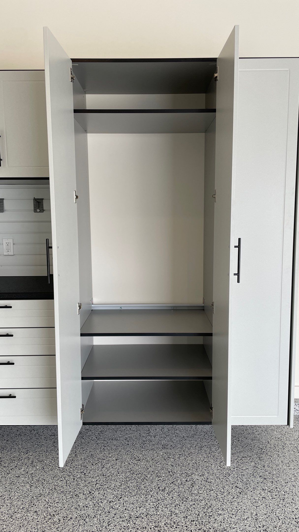 Al B. gets new cabinets in their garage by Banner Garage