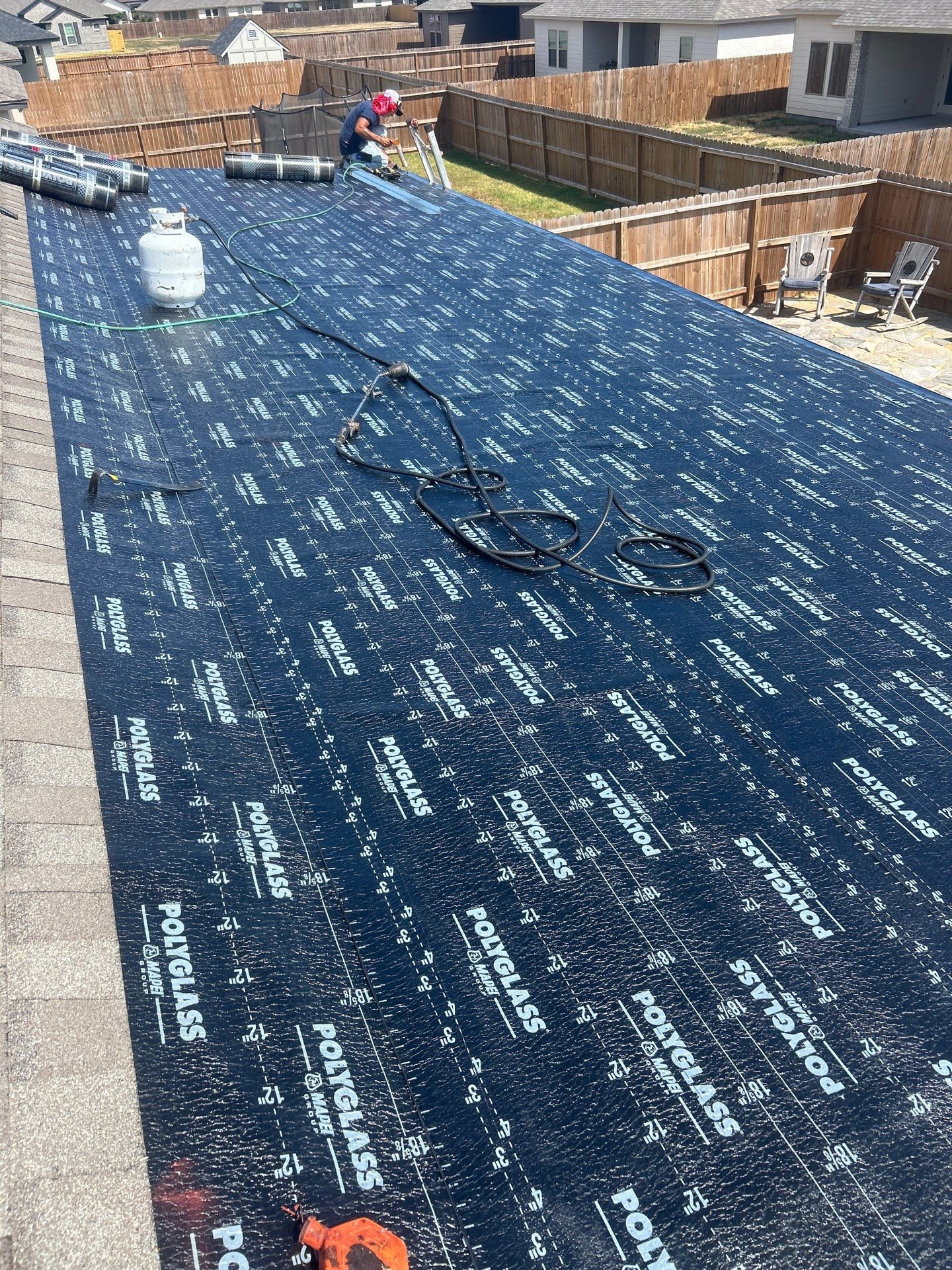Patio Pool Cover by Bayfront Roofing and Construction