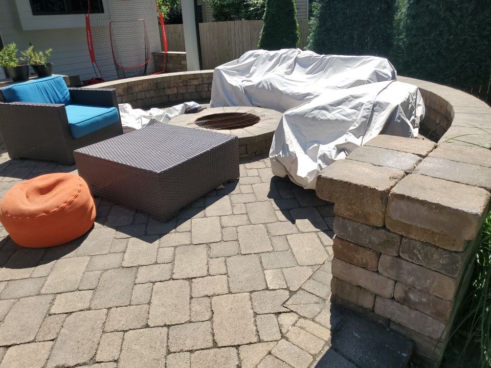 Brick paver clean, sand and seal.  using Surebond SB-1300 by Northern Power Washing LLC.
