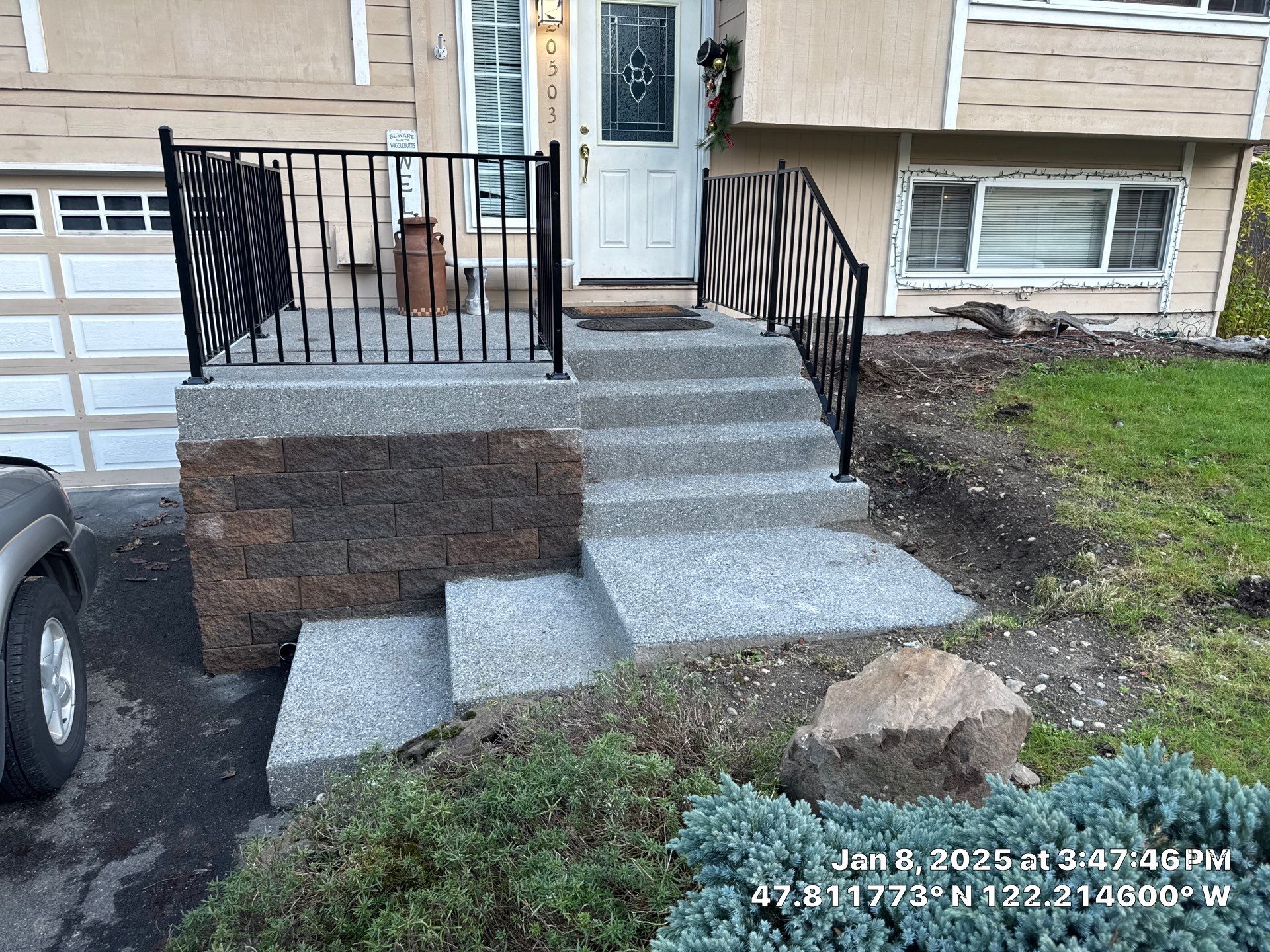 Concrete Front Stair Repair | Bothell  by Jireh Asphalt & Concrete Inc 