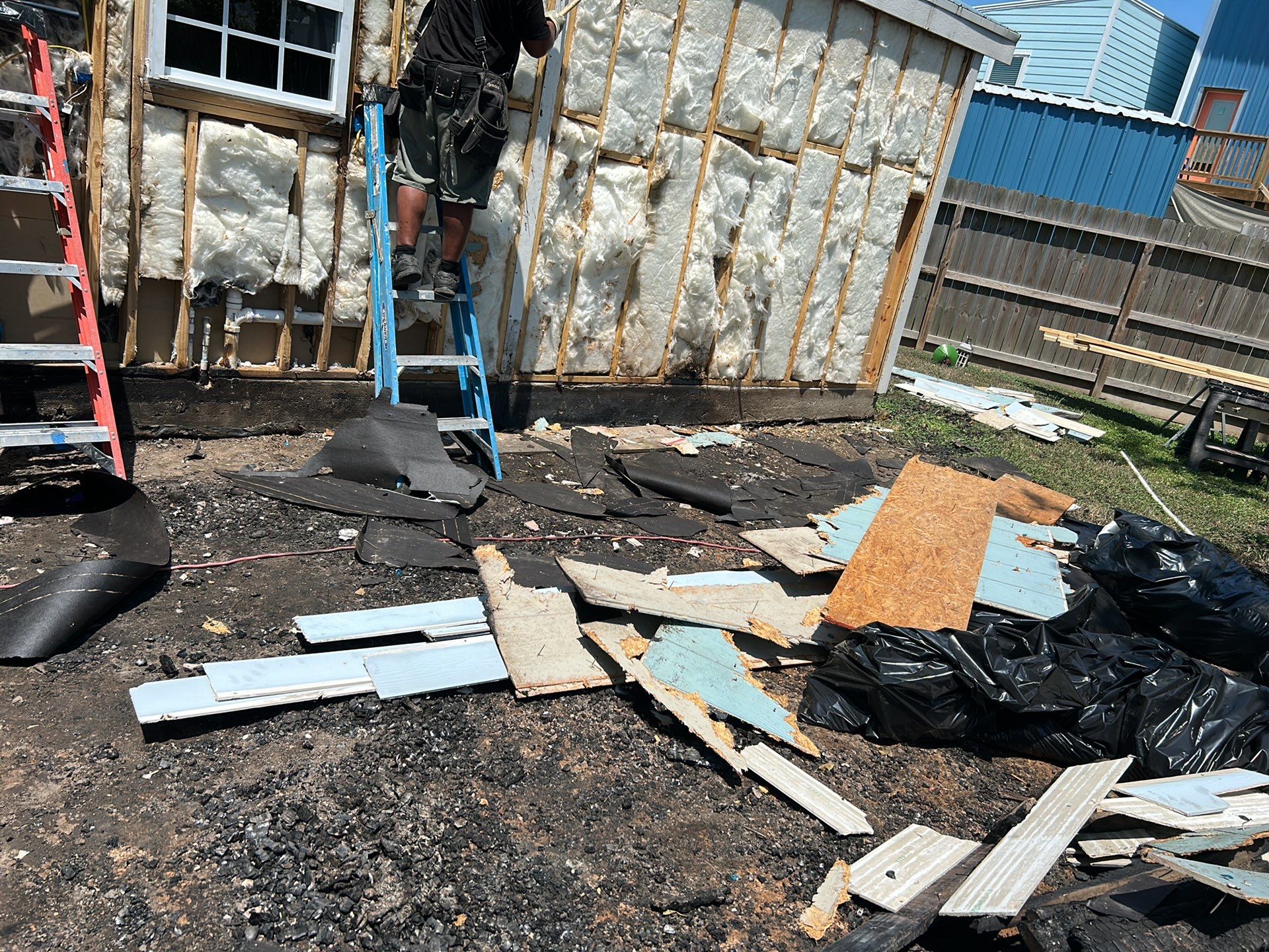 Deck and Siding Replacement from Fire Damage by JTX Pro Services LLC