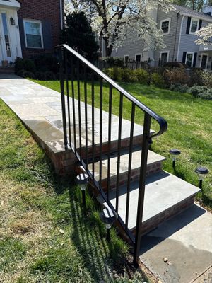 Traditional Iron Porch and Walkway Railings– Bethesda, MD